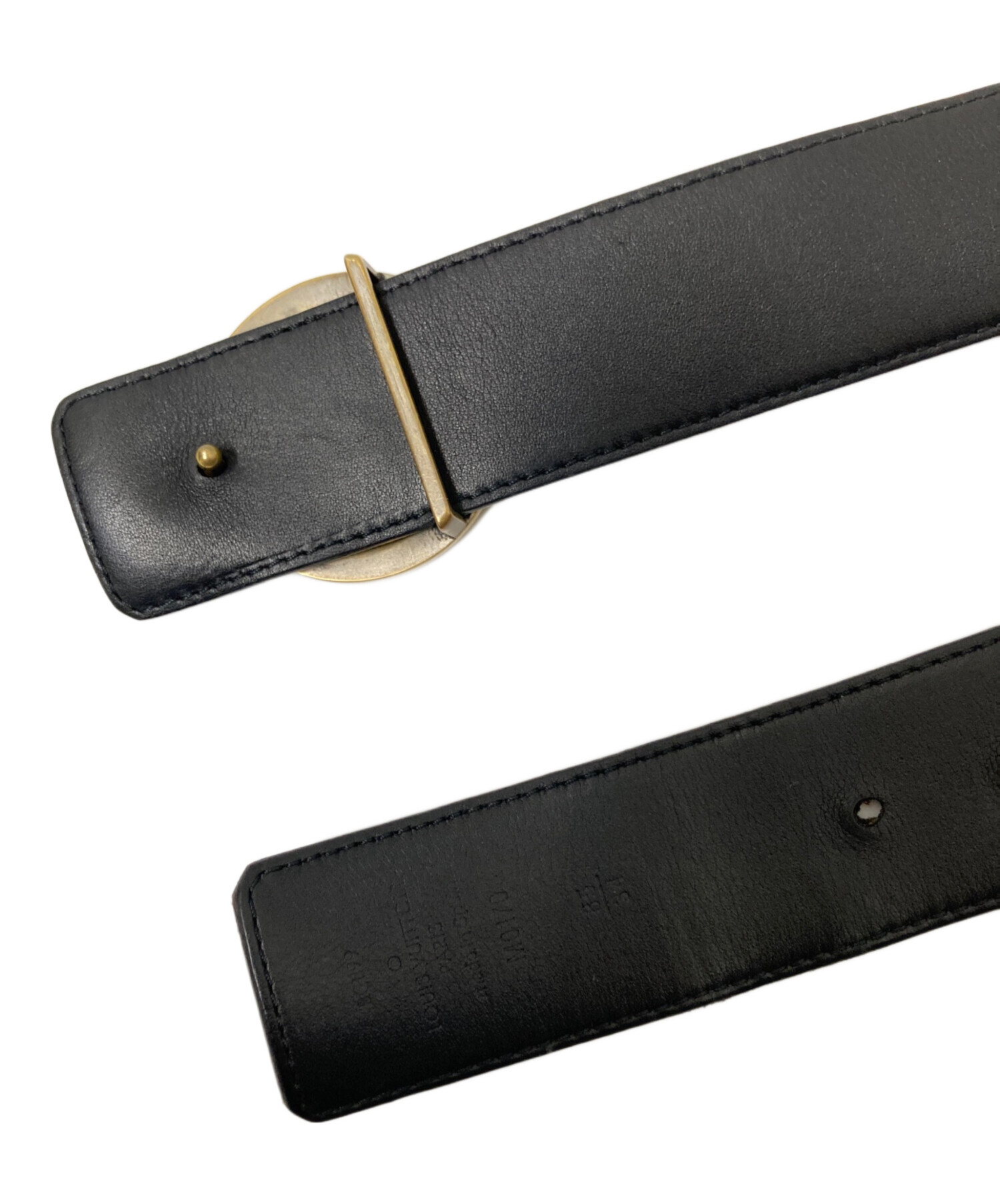 ほぼ未使用 ルイヴィトン トリヨン ＬＶサークル サンチュール ベルト 90 中古・古着通販】LOUIS VUITTON (ルイ ヴィトン) サンチュール LV