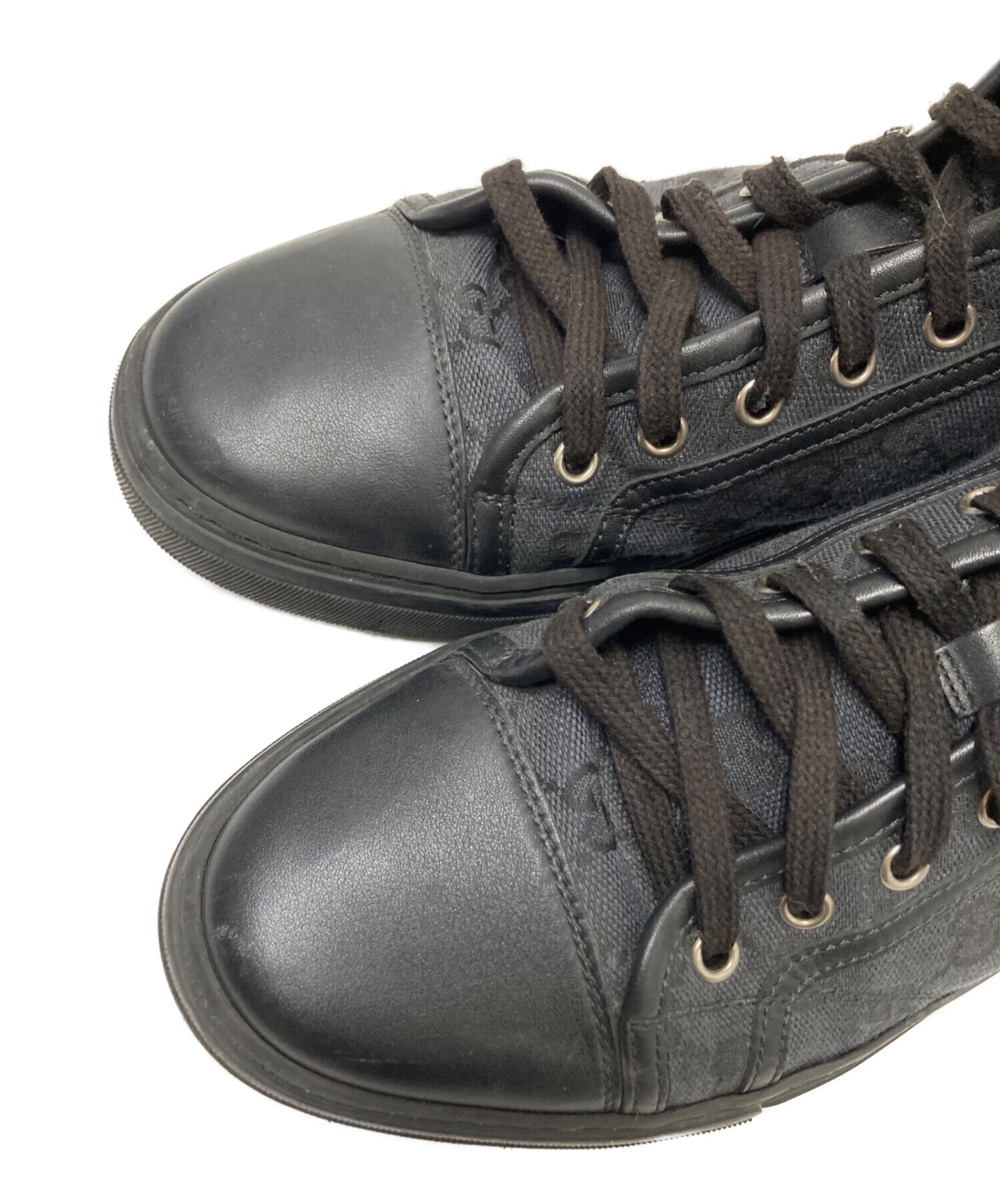 中古・古着通販】GUCCI (グッチ) GGキャンパス ハイカットスニーカー