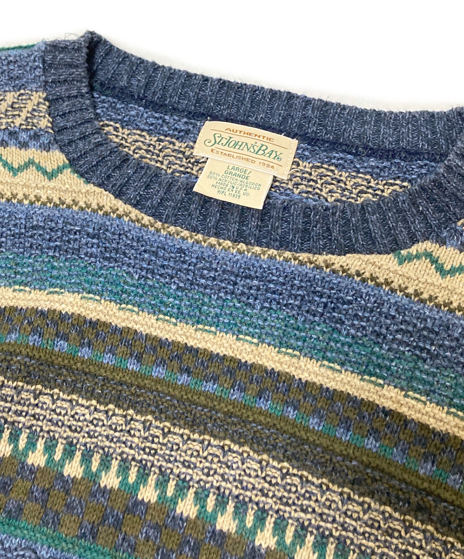 中古・古着通販】ST JOHN'S BAY (セントジョンズベイ) 90sコットン