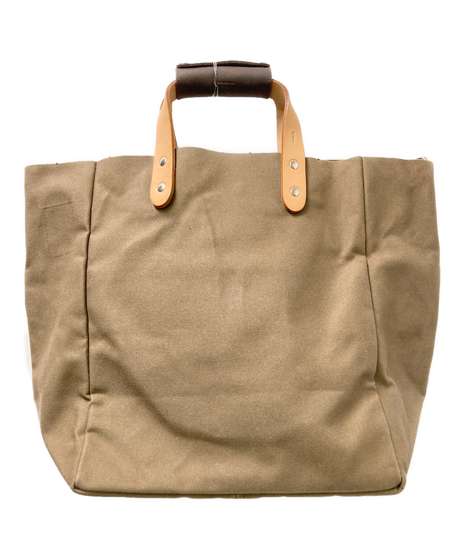 TEMBEA テンベア トートバッグ  ベージュ 【古着】【中古】【送料無料】 中古・古着通販】TEMBEA (テンベア) 2wayトートバッグ オリーブ サイズ