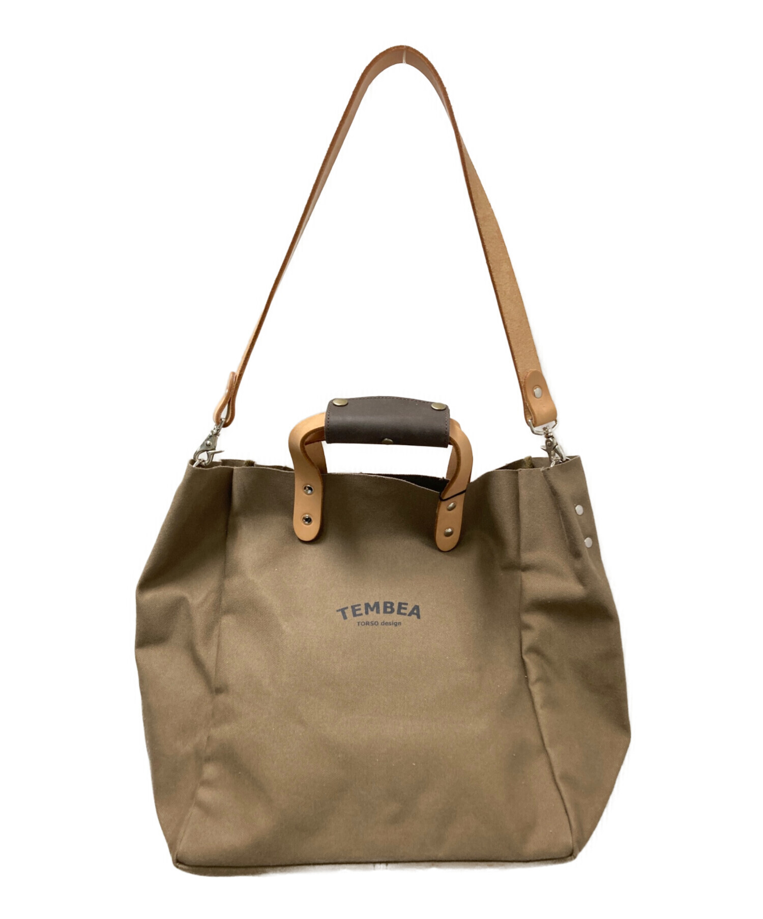 中古・古着通販】TEMBEA (テンベア) 2wayトートバッグ オリーブ サイズ