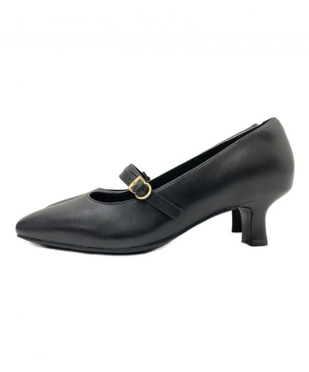中古・古着通販】CLARKS (クラークス) ヒールパンプス ブラック サイズ 