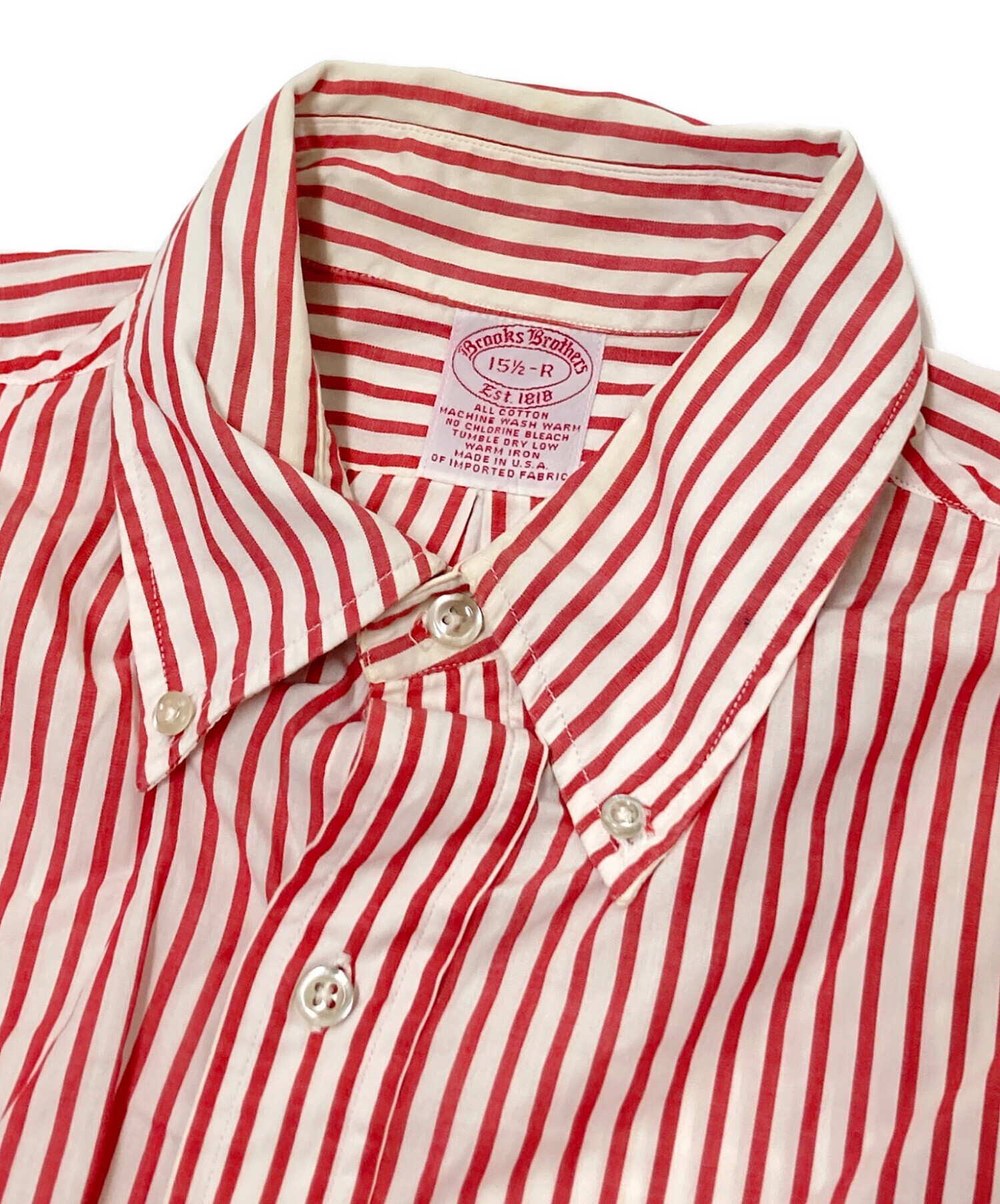 オールド赤タグブルックスブラザーズB.Dシャツ 中古・古着通販】BROOKS BROTHERS (ブルックスブラザーズ) ストライプ