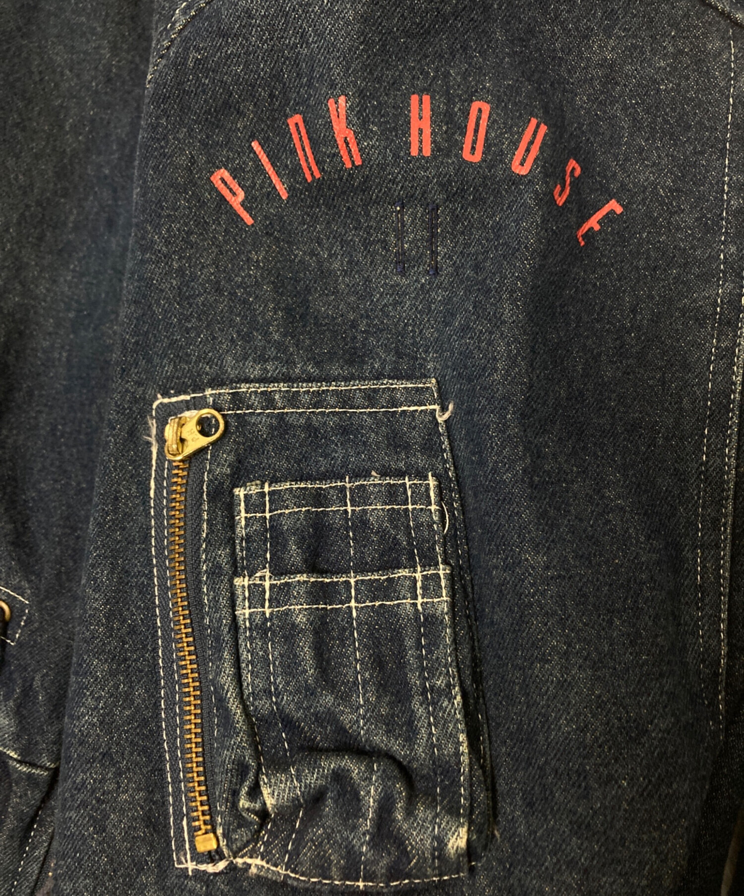 中古・古着通販】PINK HOUSE (ピンクハウス) デニム地ジップアップ