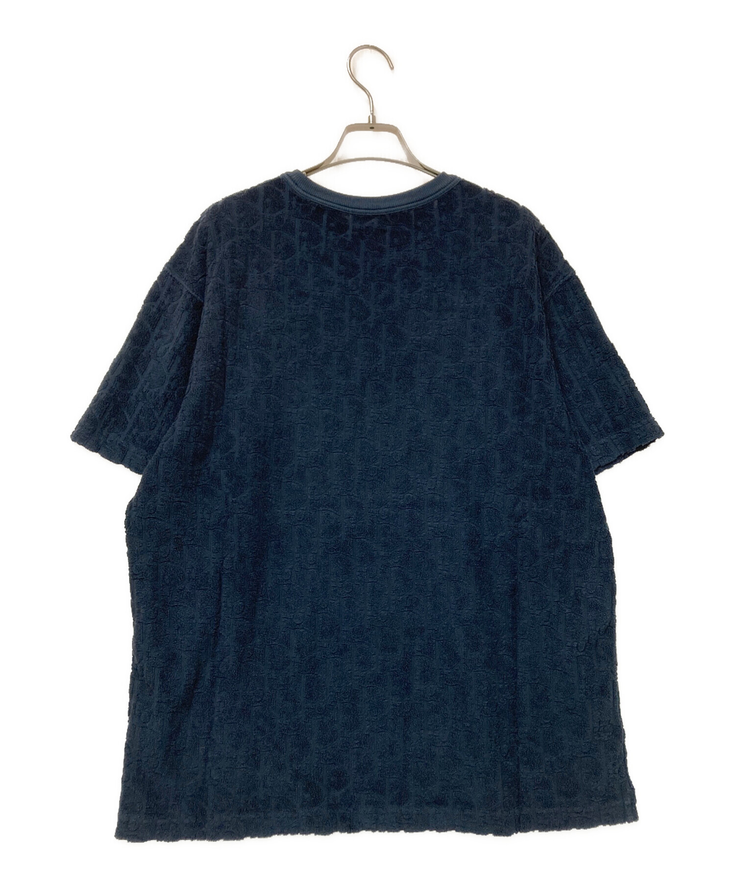 【Dior】ディオール ネイビー コットンジャカード オーバーシャツ オブリーク 中古・古着通販】Dior (ディオール) オブリークテリーコットンジャ