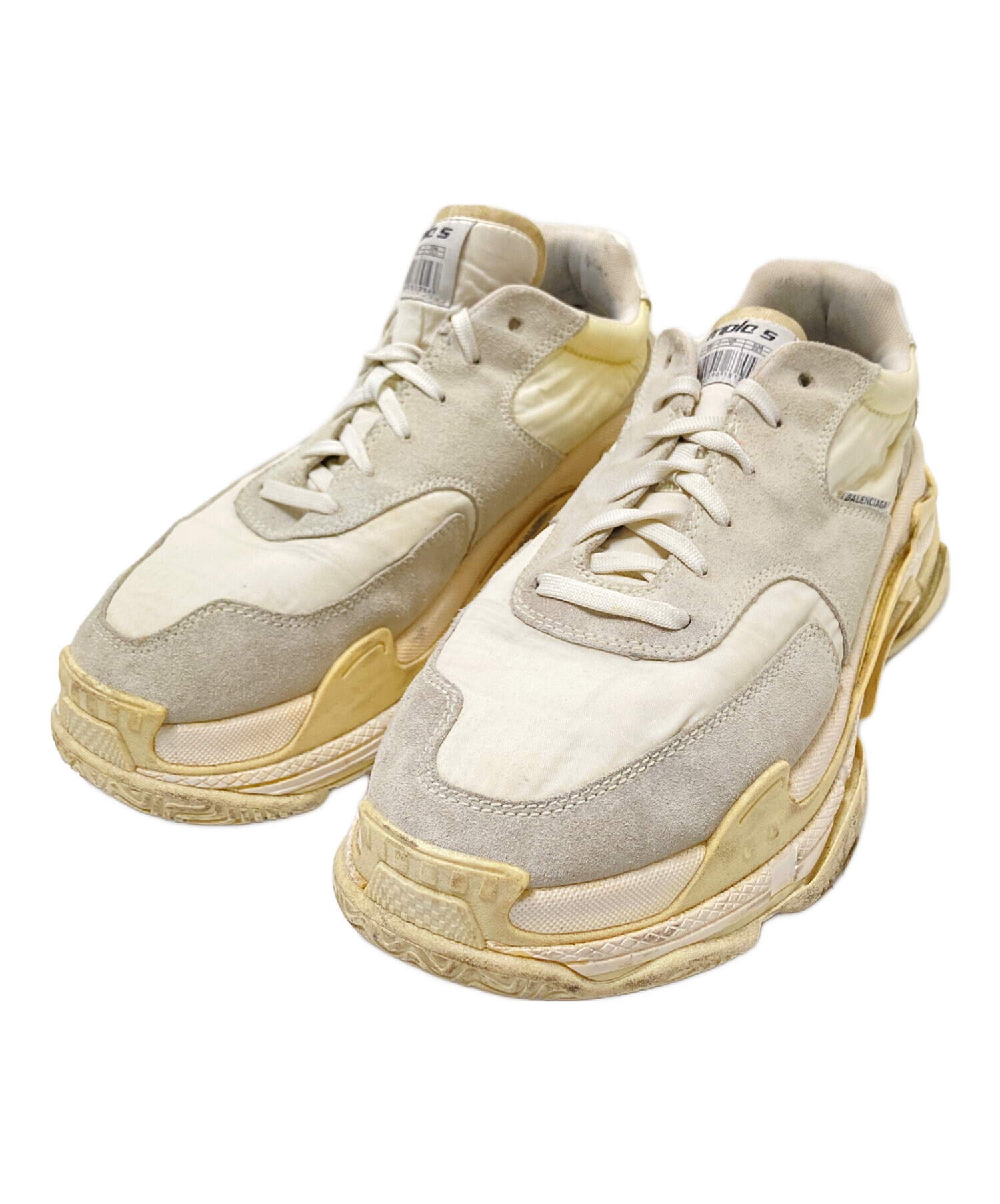 中古・古着通販】BALENCIAGA (バレンシアガ) TRIPLE S ホワイト サイズ