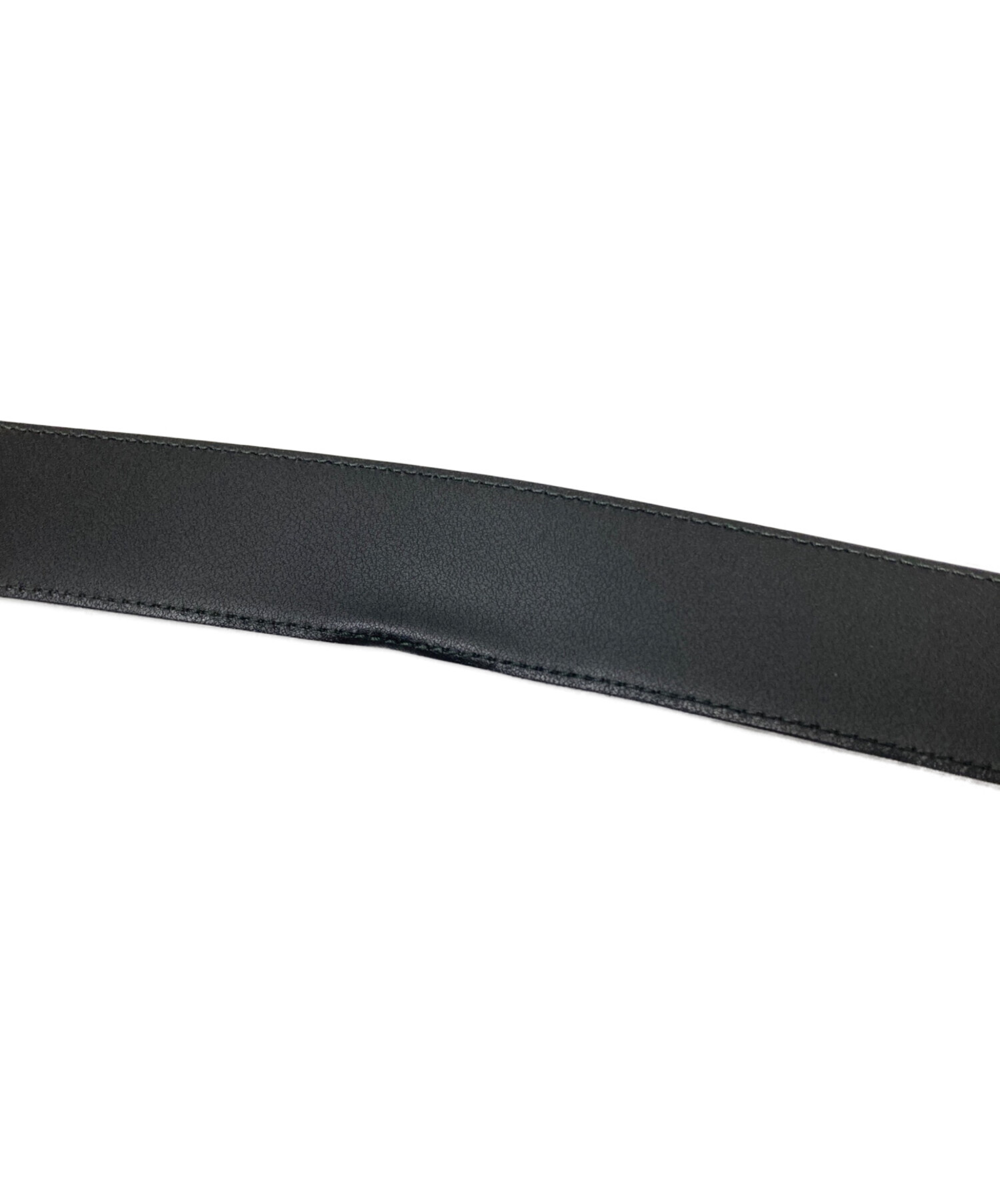 GUCCI ブラック レザーベルト MA416 AP001 中古・古着通販】GUCCI (グッチ) レザーベルト ブラック サイズ:下記