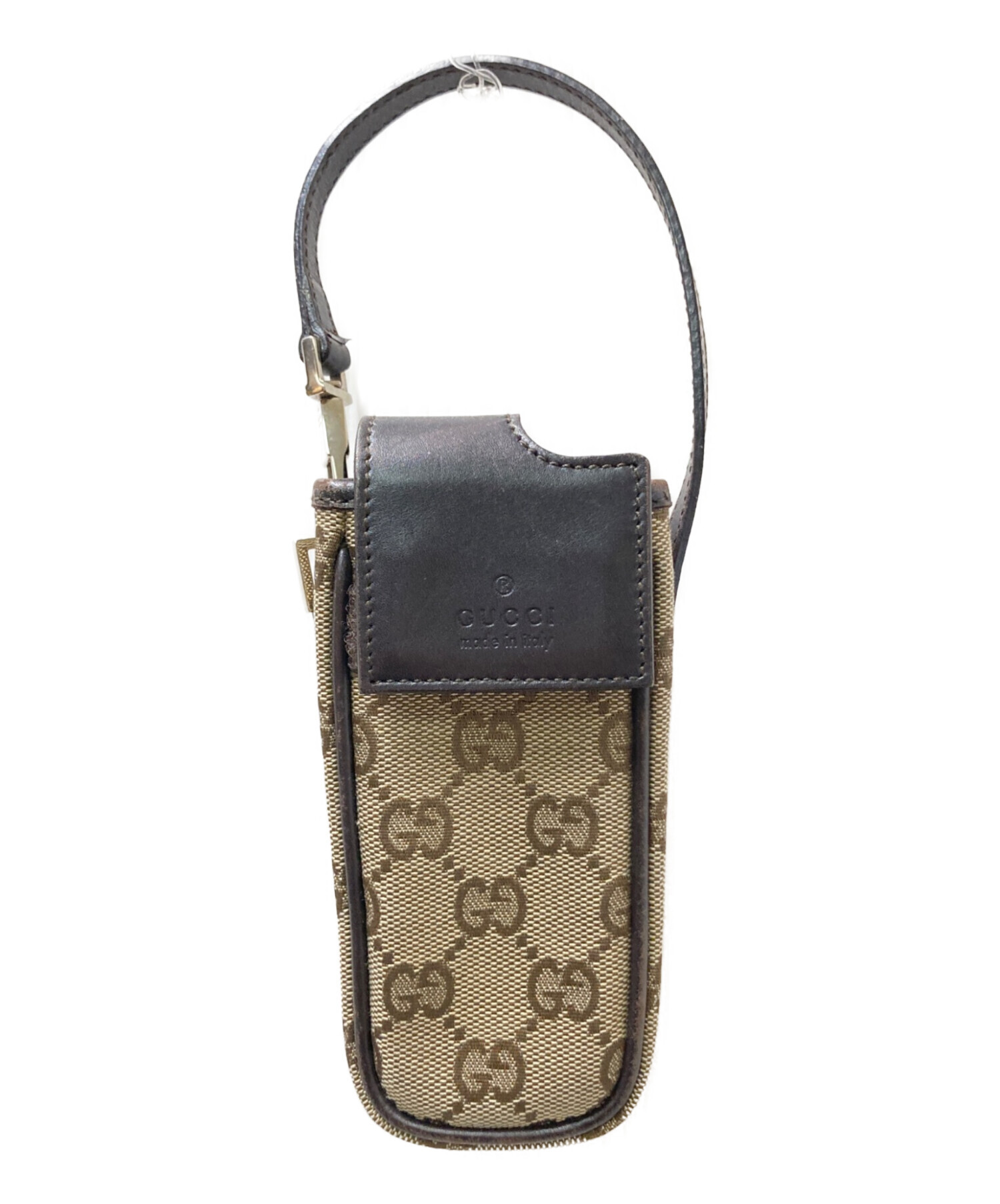 中古・古着通販】GUCCI (グッチ) ケース ベージュ×ブラウン サイズ