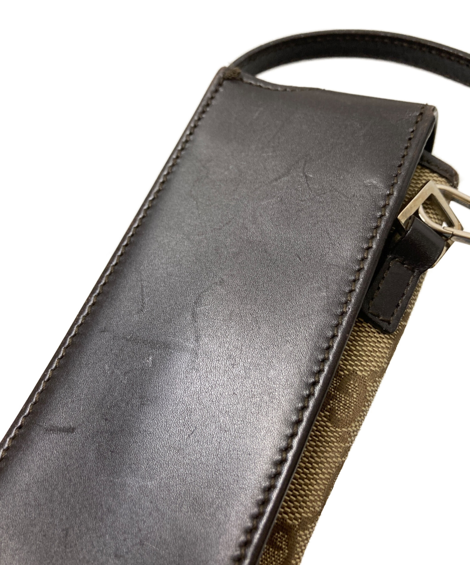 中古・古着通販】GUCCI (グッチ) ケース ベージュ×ブラウン サイズ