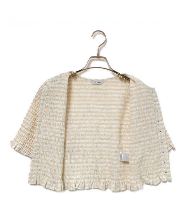 中古・古着通販】CLANE (クラネ) SHIRRING HALF SLEEVE BLOUSE