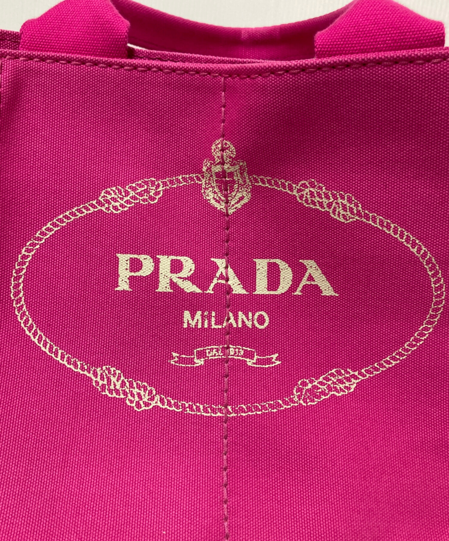 中古・古着通販】PRADA (プラダ) カナパLトートバッグ ショッキング