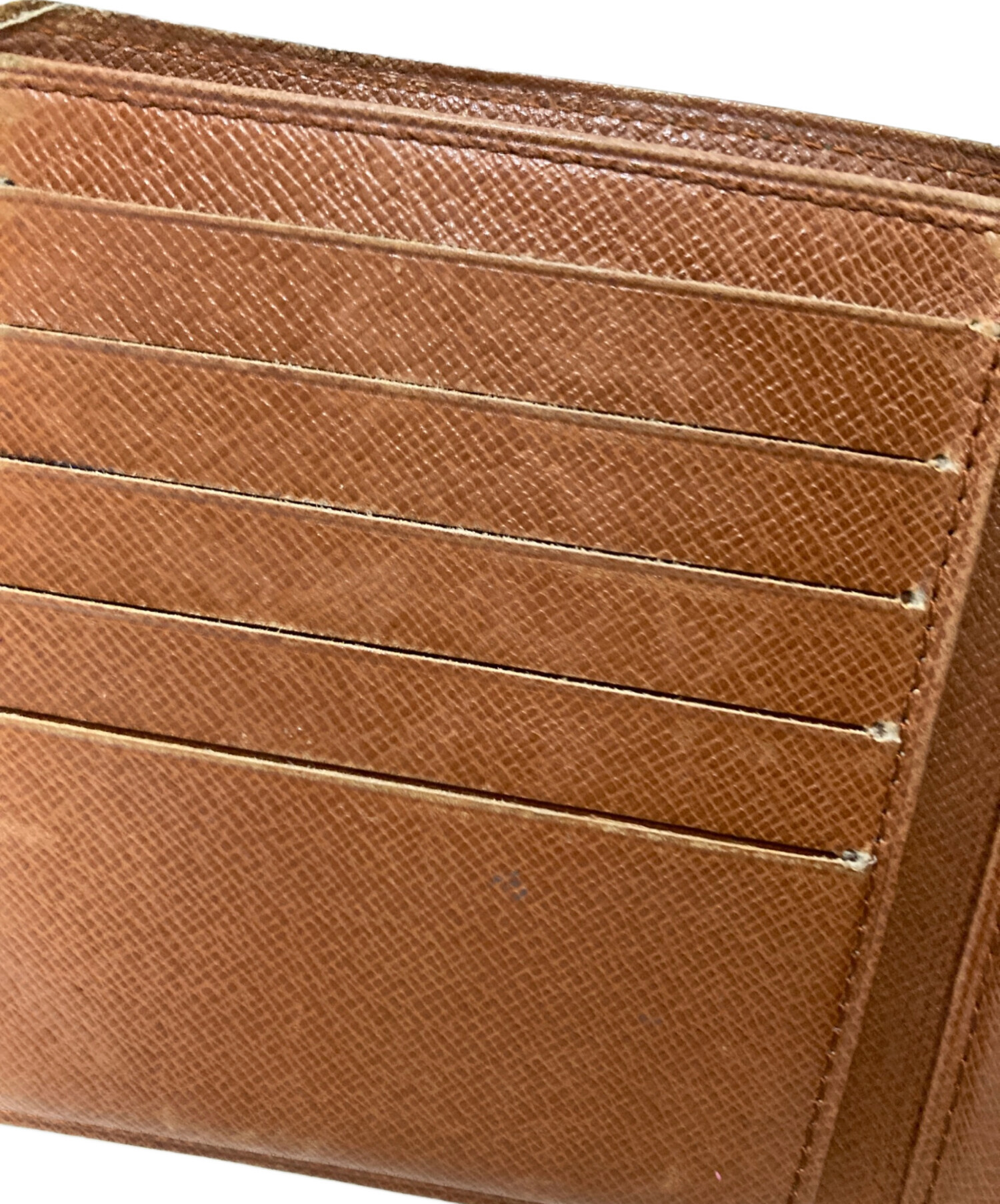 【Louis Vuitton 】二つ折り財布 ブラウン 中古・古着通販】LOUIS VUITTON (ルイ ヴィトン) 2つ折り財布 ブラウン