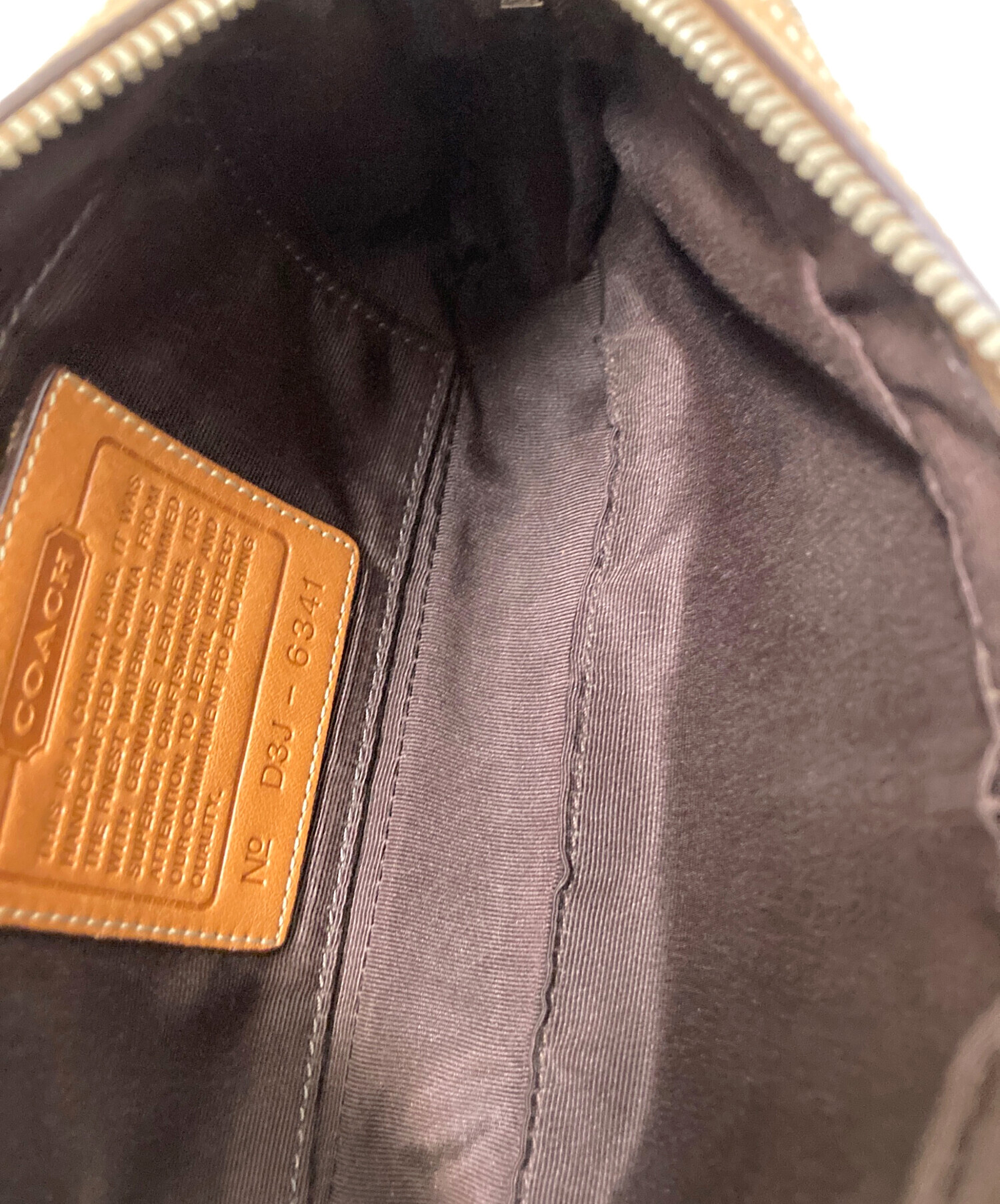 中古・古着通販】COACH (コーチ) ショルダーバッグ ベージュ サイズ