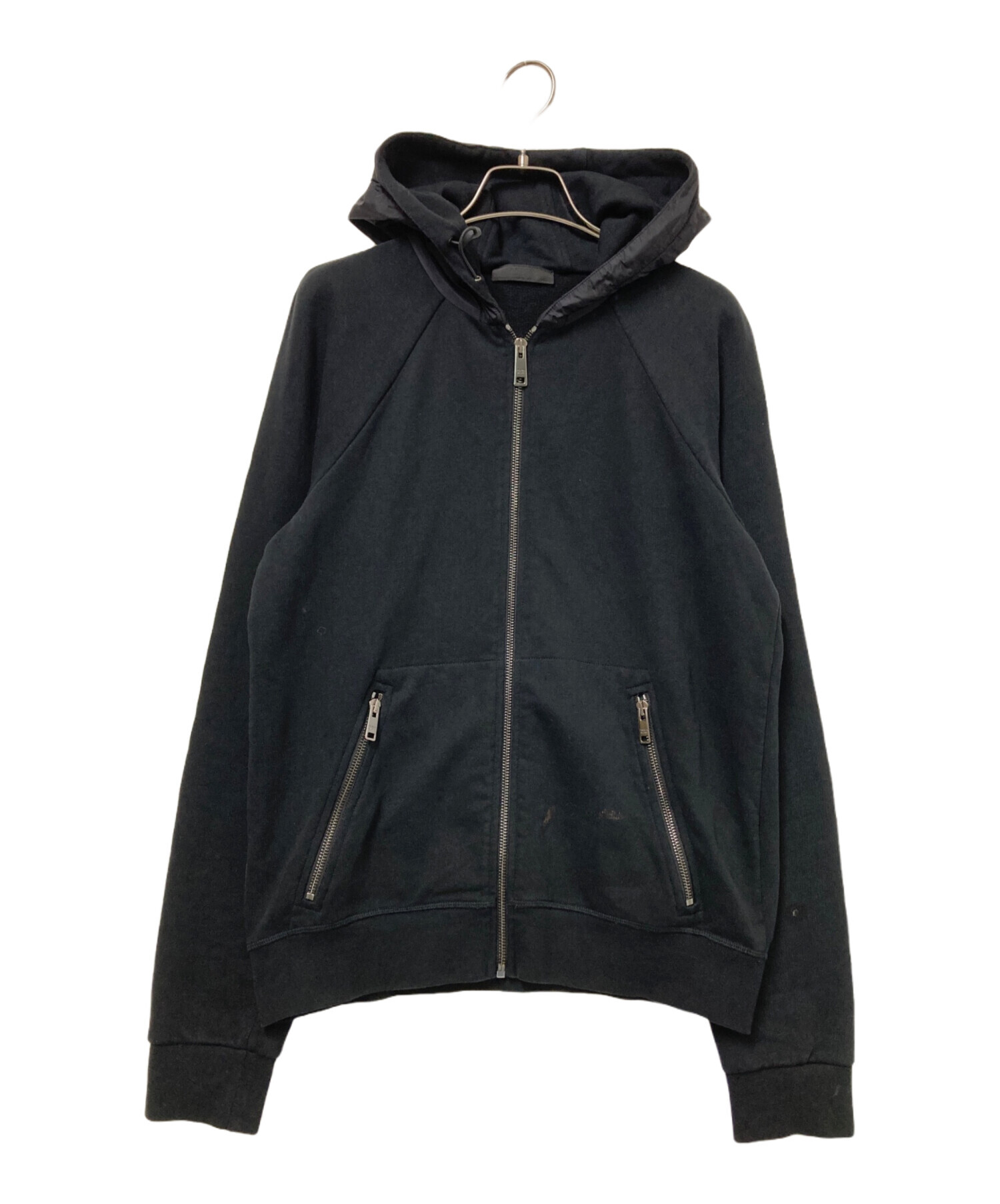 PRADA SPORTS ナイロン 切替ジップパーカー 中古・古着通販】PRADA SPORTS (プラダスポーツ) ナイロン切替ラグラン