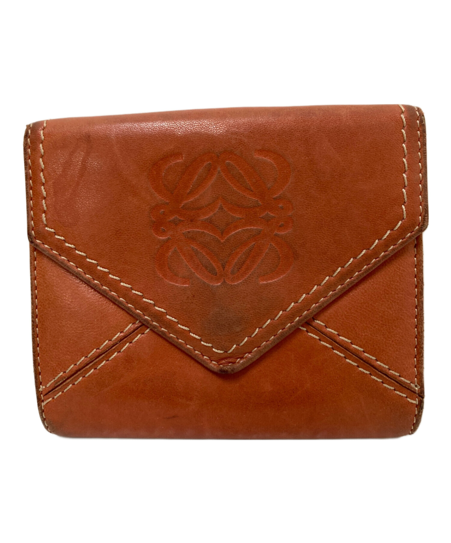 中古・古着通販】LOEWE (ロエベ) 二つ折レザーウォレット オレンジ