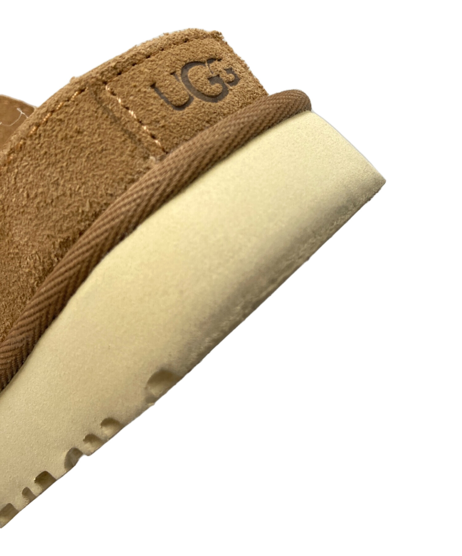 UGG スエード ストラップ サンダル ブラウン 中古・古着通販】UGG (アグ) ストラップサンダル ブラウン サイズ:24.5
