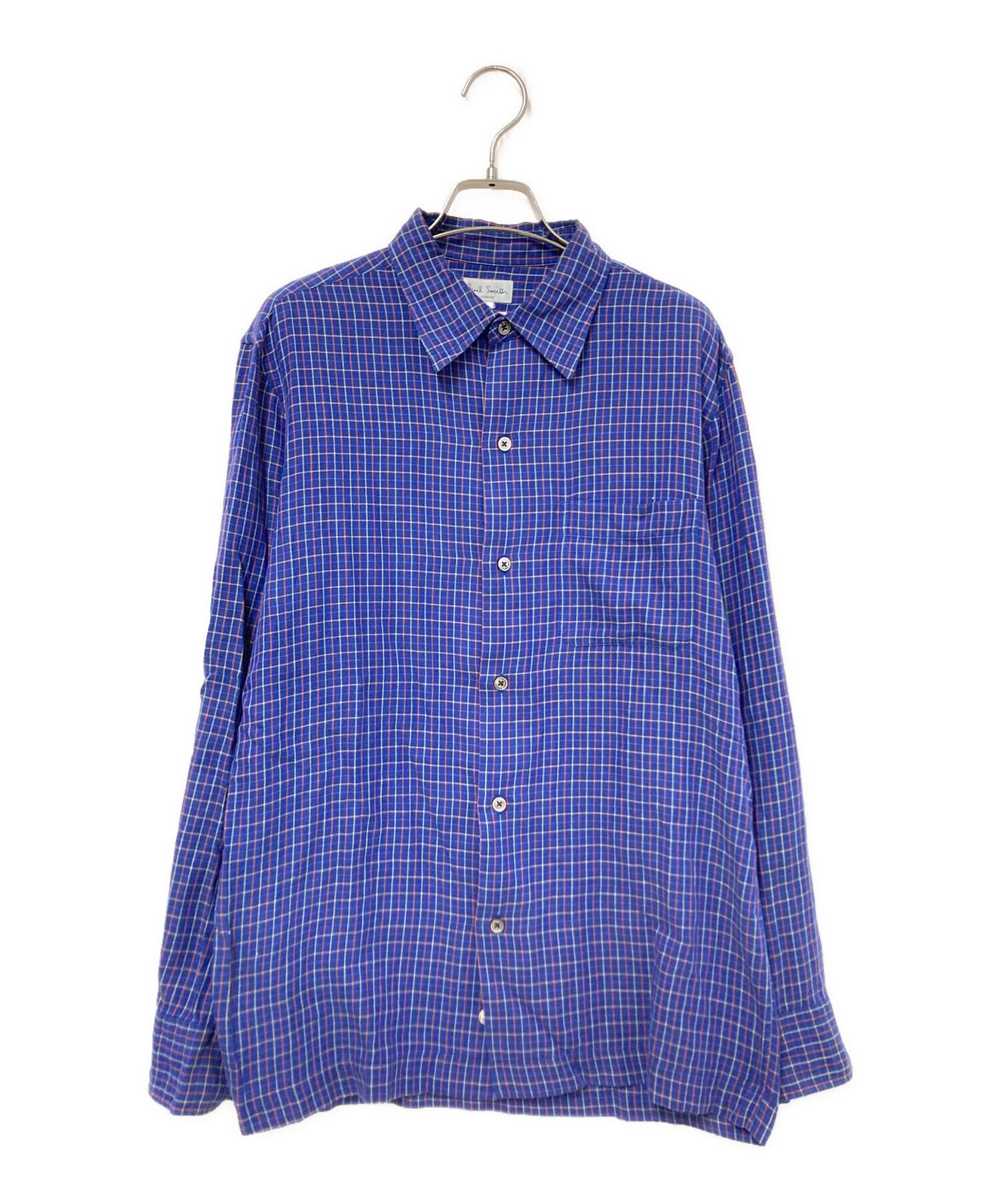 中古・古着通販】PAUL SMITH (ポールスミス) チェックシャツ ネイビー