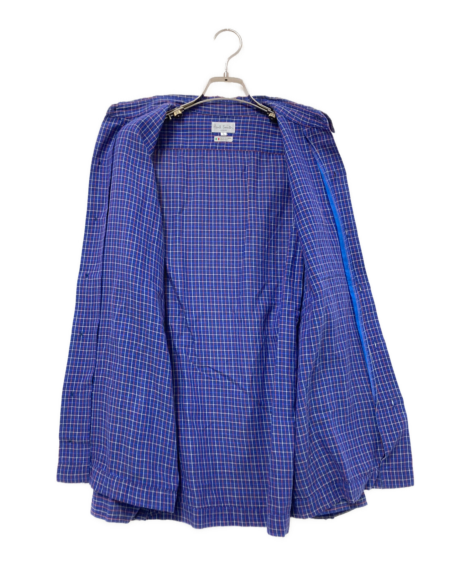 中古・古着通販】PAUL SMITH (ポールスミス) チェックシャツ ネイビー