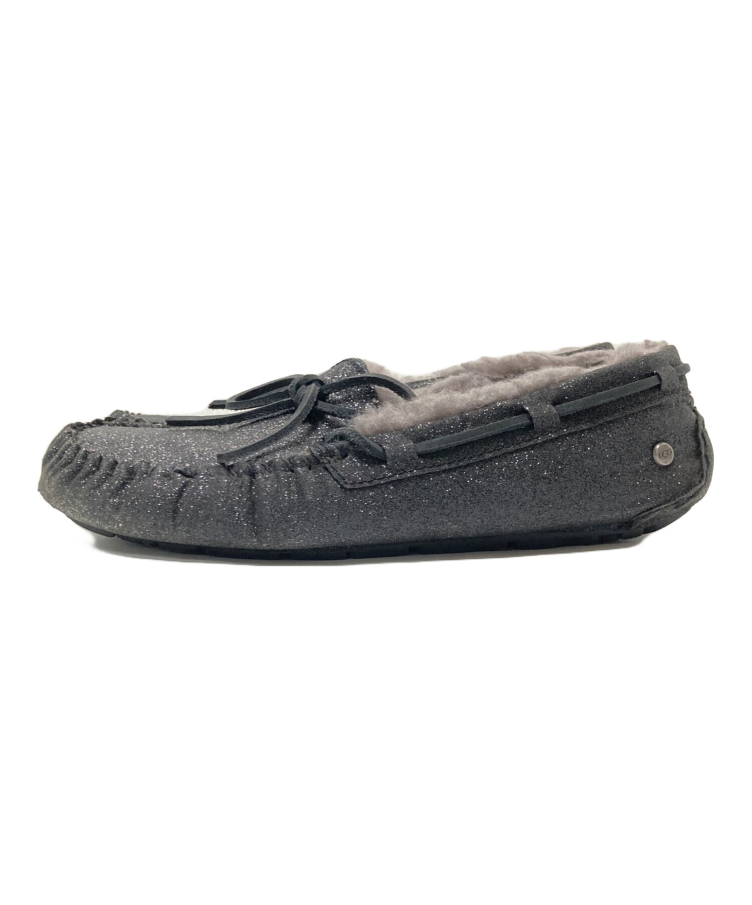 中古・古着通販】UGG (アグ) モカシンシューズ ブラック サイズ:24.0
