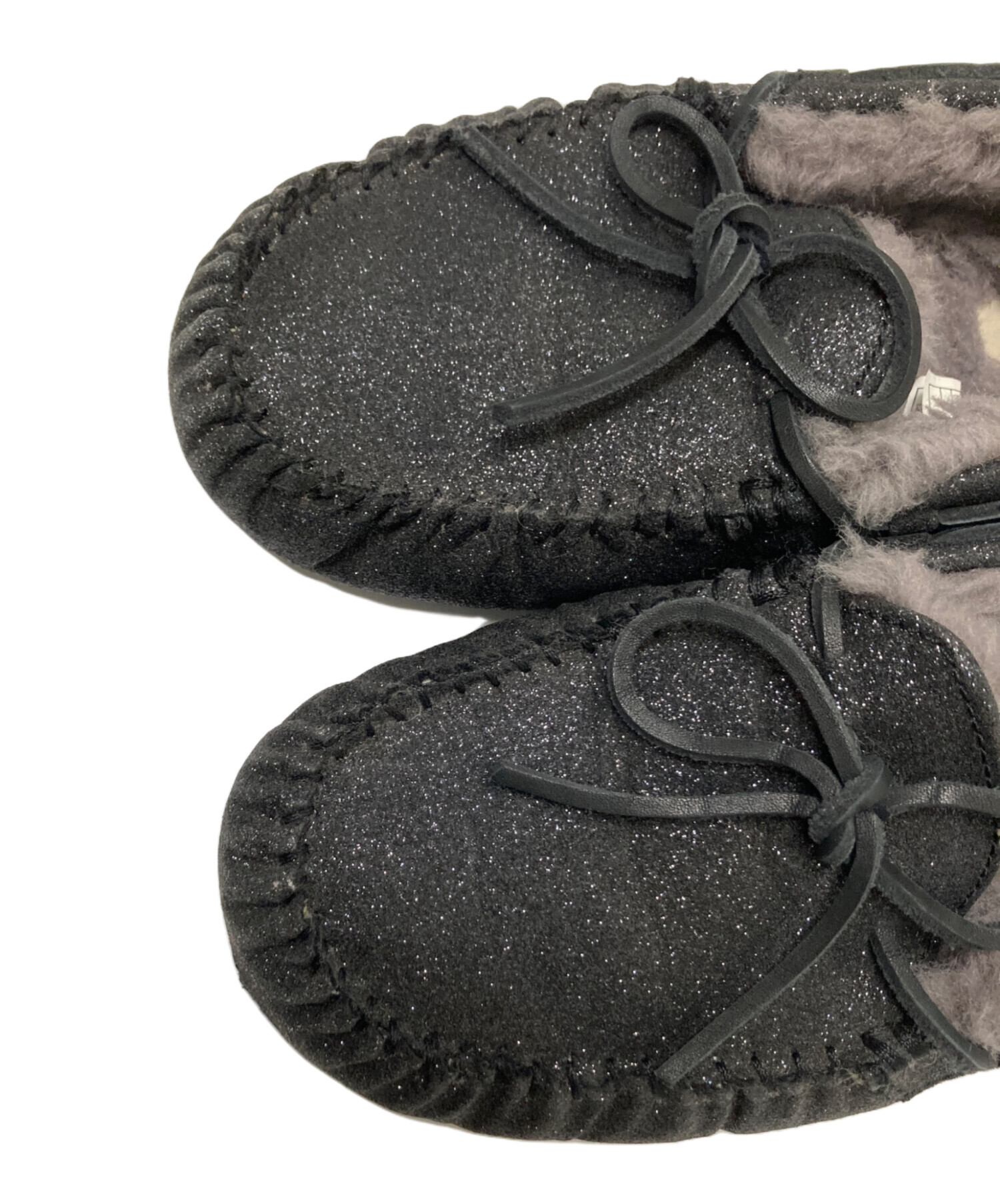 中古・古着通販】UGG (アグ) モカシンシューズ ブラック サイズ:24.0