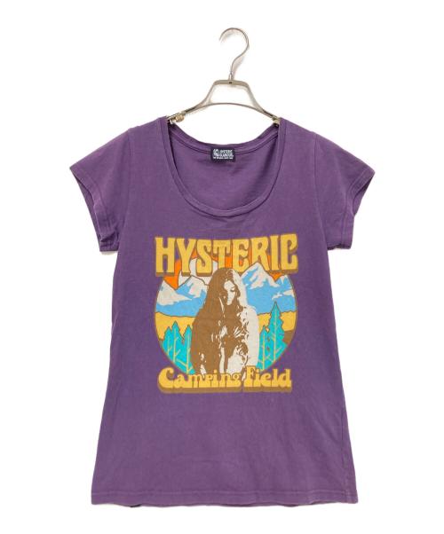 HYSTERICS ヒステリックス メッシュカットソー パープル 中古・古着通販】Hysteric Glamour (ヒステリックグラマー) プリントT
