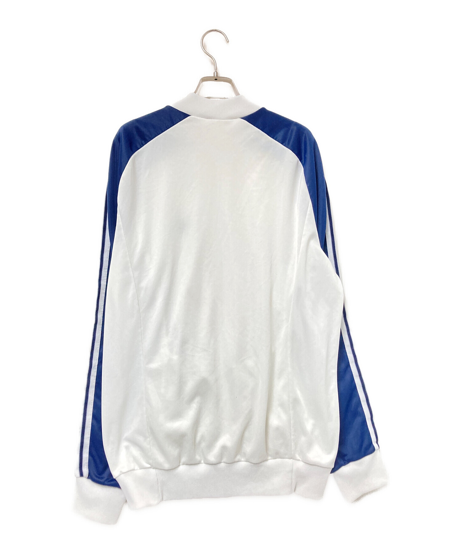 古着 70s アディダス ATP トラックジャケット ブルー ホワイト 青白③ 中古・古着通販】adidas (アディダス) 70sトラックジャケット ホワイト