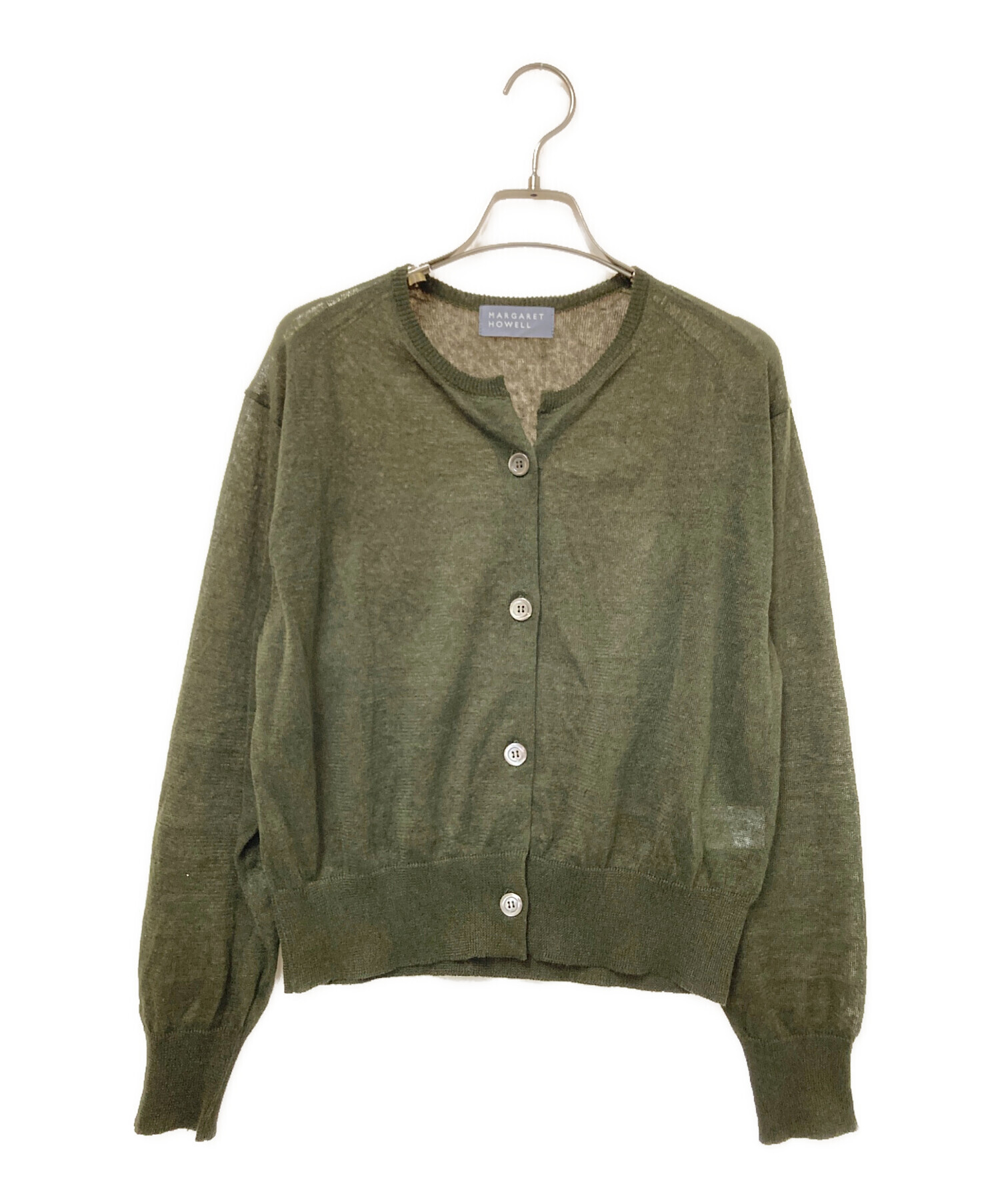 MARGARET HOWELL カーディガン 中古・古着通販】MARGARET HOWELL (マーガレットハウエル) FINE LINEN