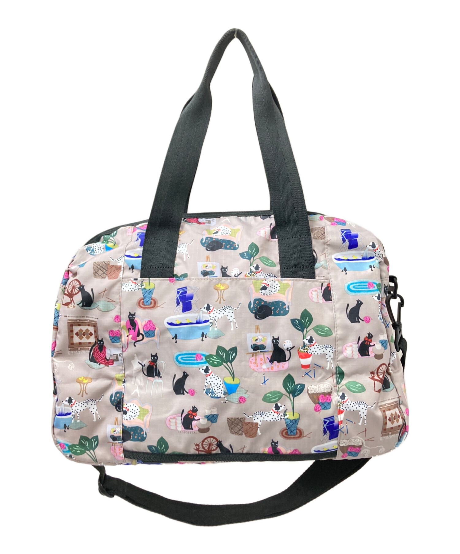 中古・古着通販】LeSportsac (レスポートサック) 2WAYバッグ ベージュ