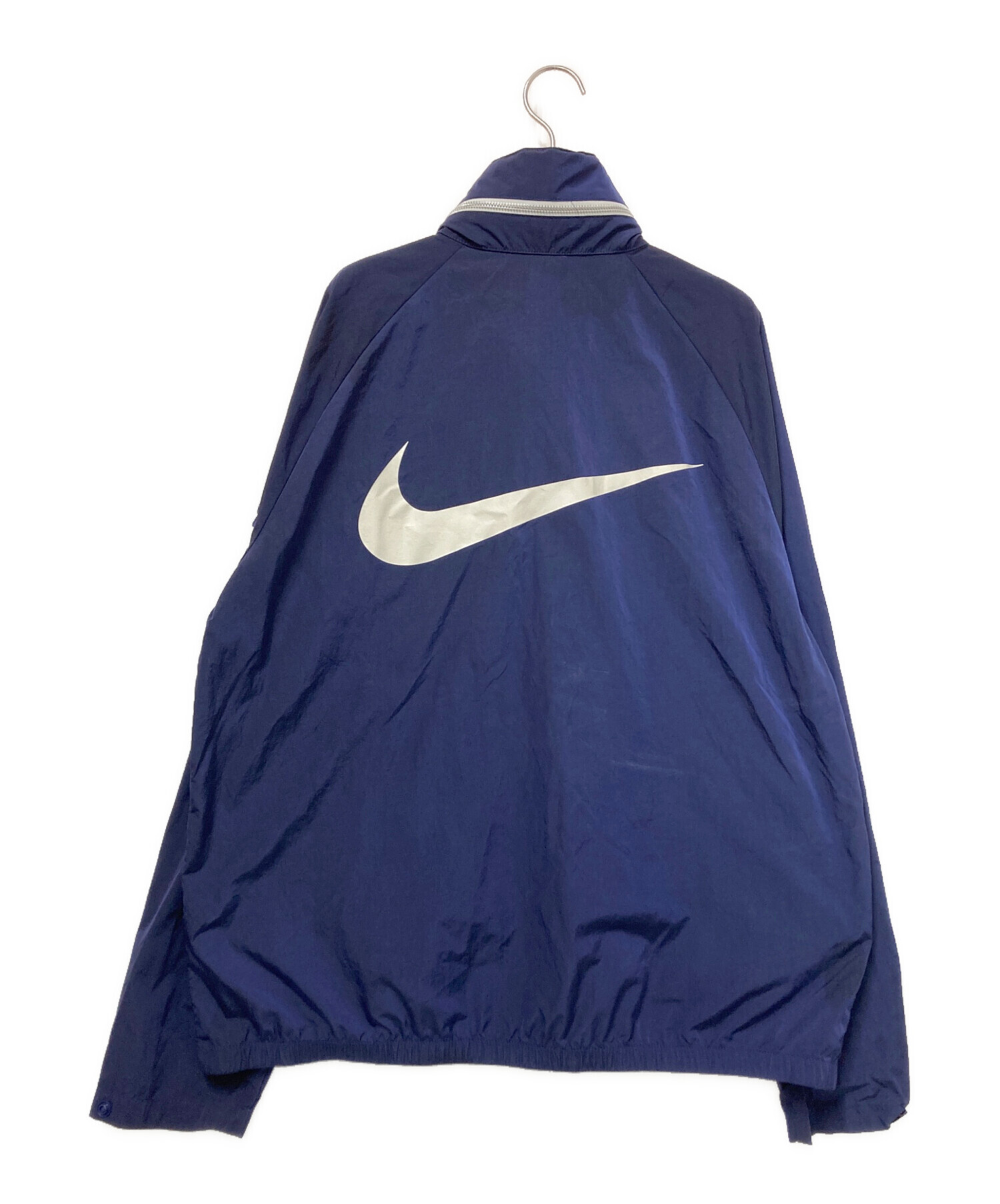 Nike ビンテージ紺ダグ 背面風車デザインナイロンジャケット Nike