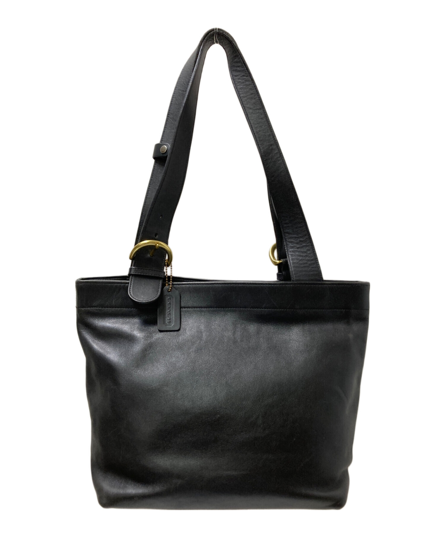 COACH ブラック レザー トートバック USA製 COACH オールド コーチ