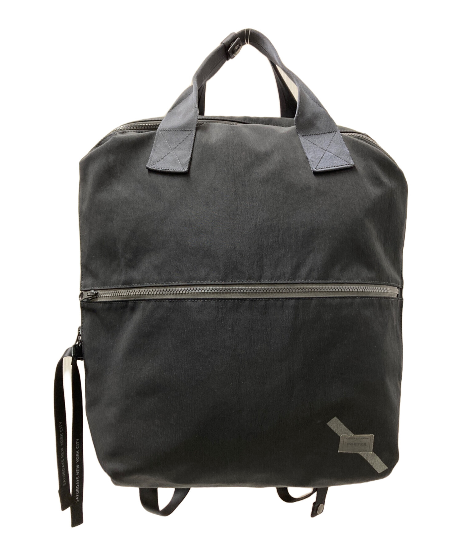 k*a様 サタデーズニューヨークシティ　PORTER ブラック ドラムバッグ 中古・古着通販】PORTER (ポーター) Saturdays NYC (サタデーズ