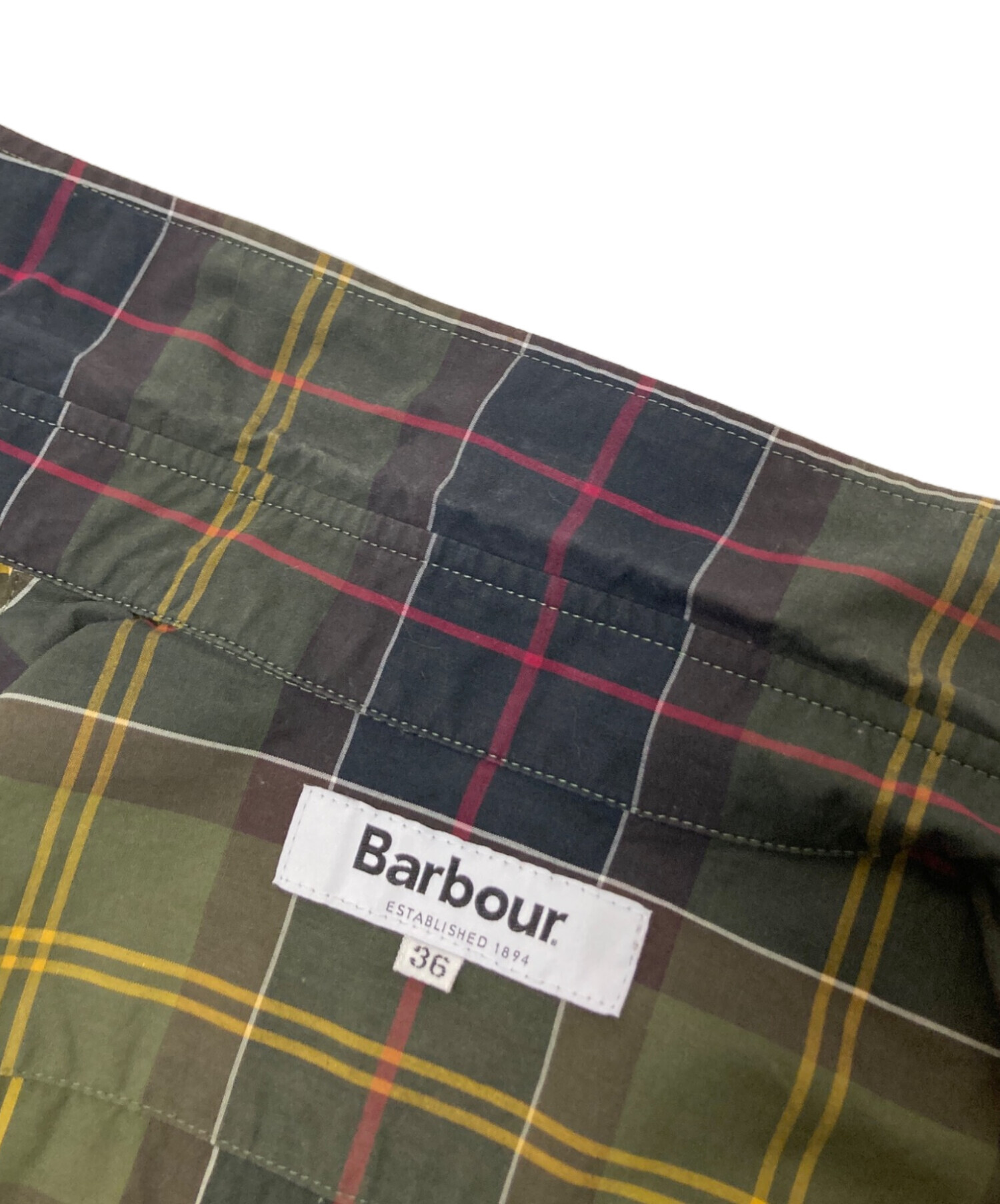 中古・古着通販】Barbour (バブアー) チェックシャツ グリーン サイズ