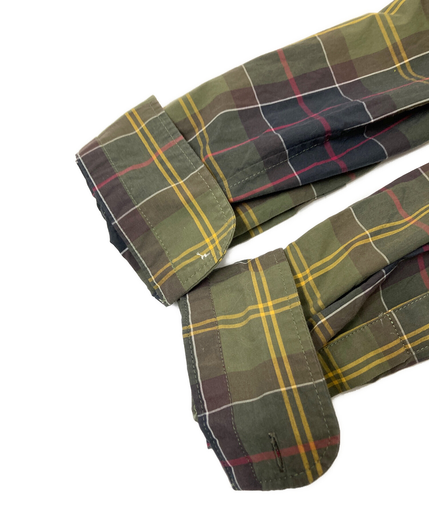 中古・古着通販】Barbour (バブアー) チェックシャツ グリーン サイズ