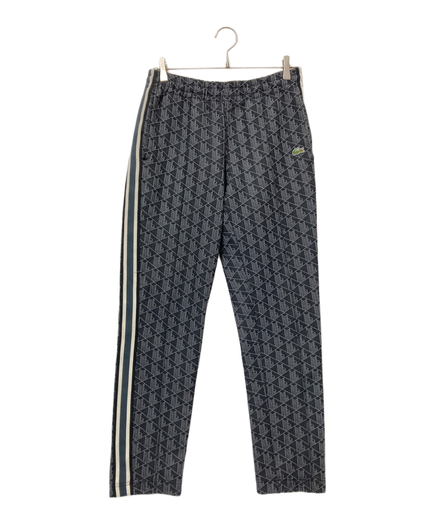 LACOSTE ラコステ　トラックパンツ　モノグラム　総柄　サイドライン　M 中古・古着通販】LACOSTE (ラコステ) サイドテーピングモノグラムジャ
