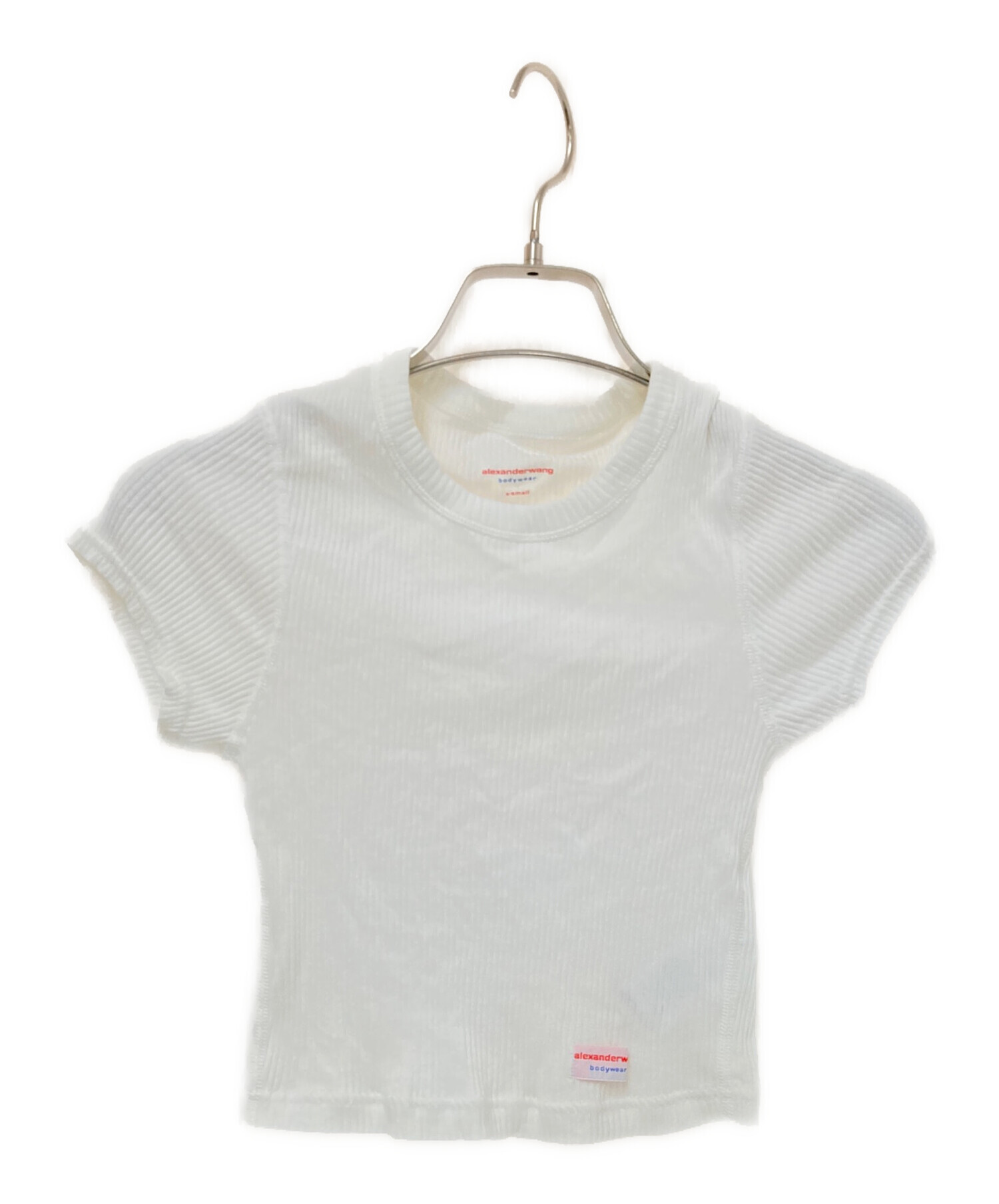 alexanderwang.t クロップドポロシャツ ホワイト 中古・古着通販】ALEXANDER WANG (アレキサンダー・ワン) クロップ