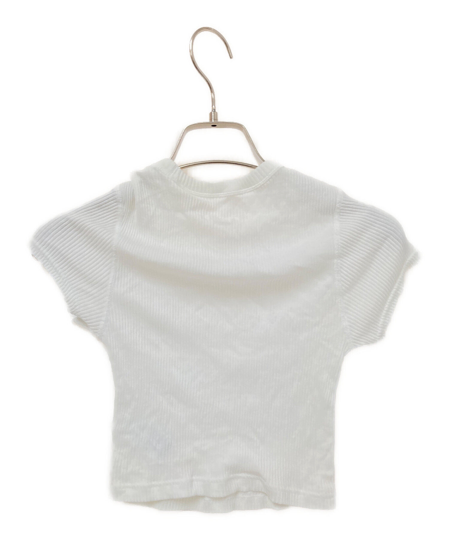 alexanderwang.t クロップドポロシャツ ホワイト 中古・古着通販】ALEXANDER WANG (アレキサンダー・ワン) クロップ
