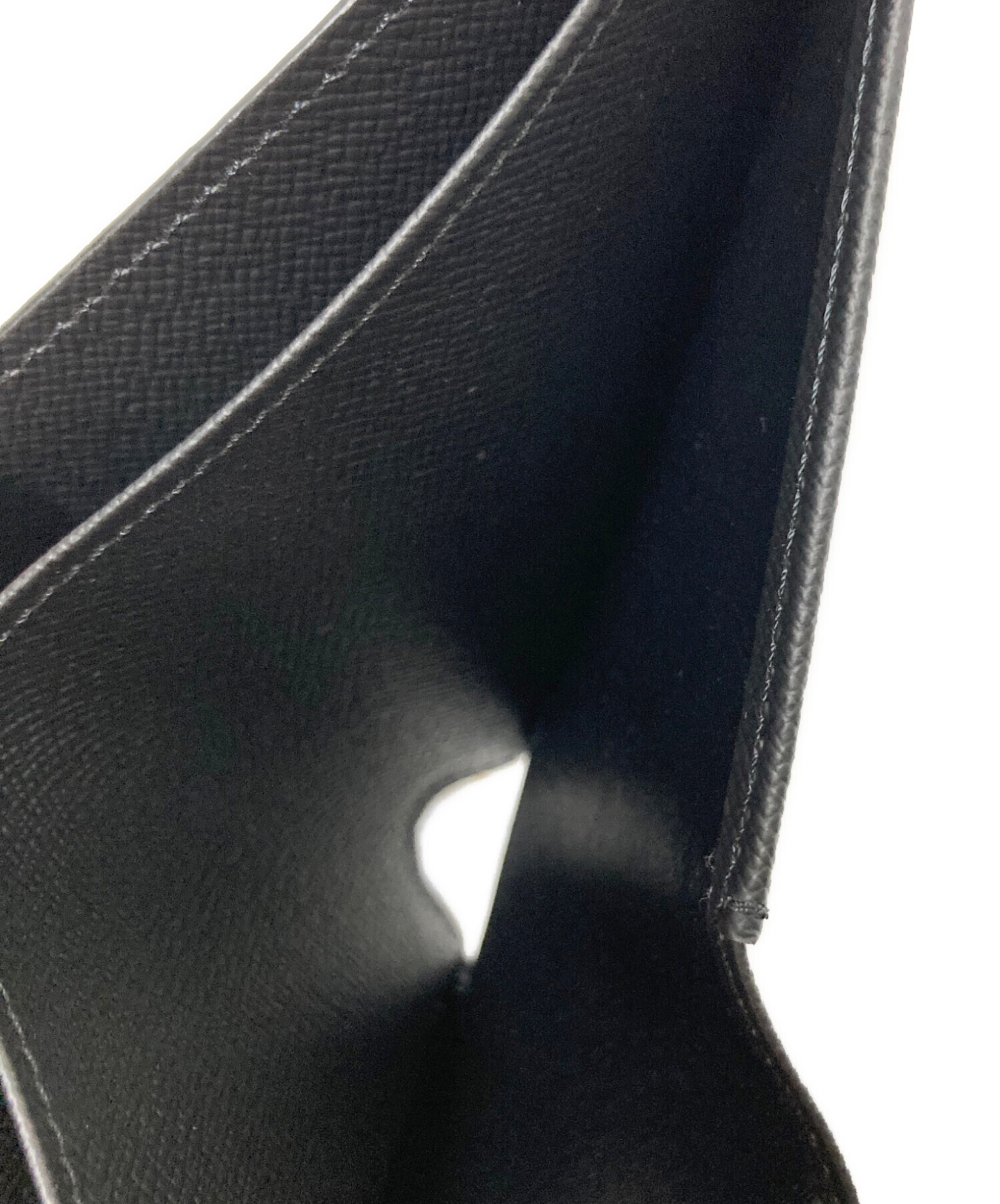 中古・古着通販】LOUIS VUITTON (ルイ ヴィトン) 2つ折り財布 ブラック