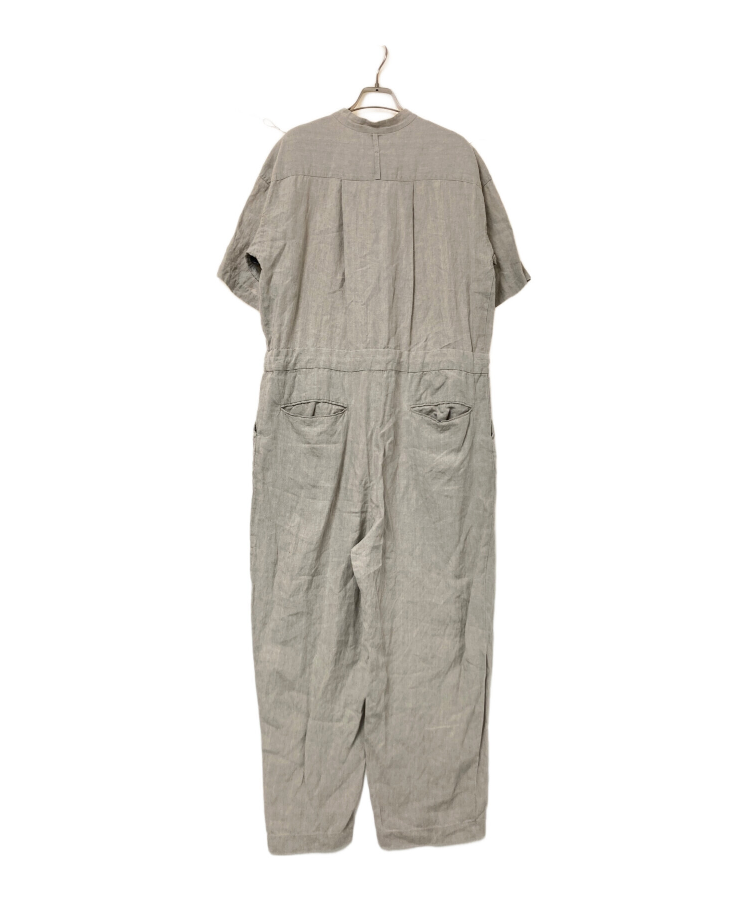 中古・古着通販】KAGURE (カグレ) リネンハーフスリーブオールインワン