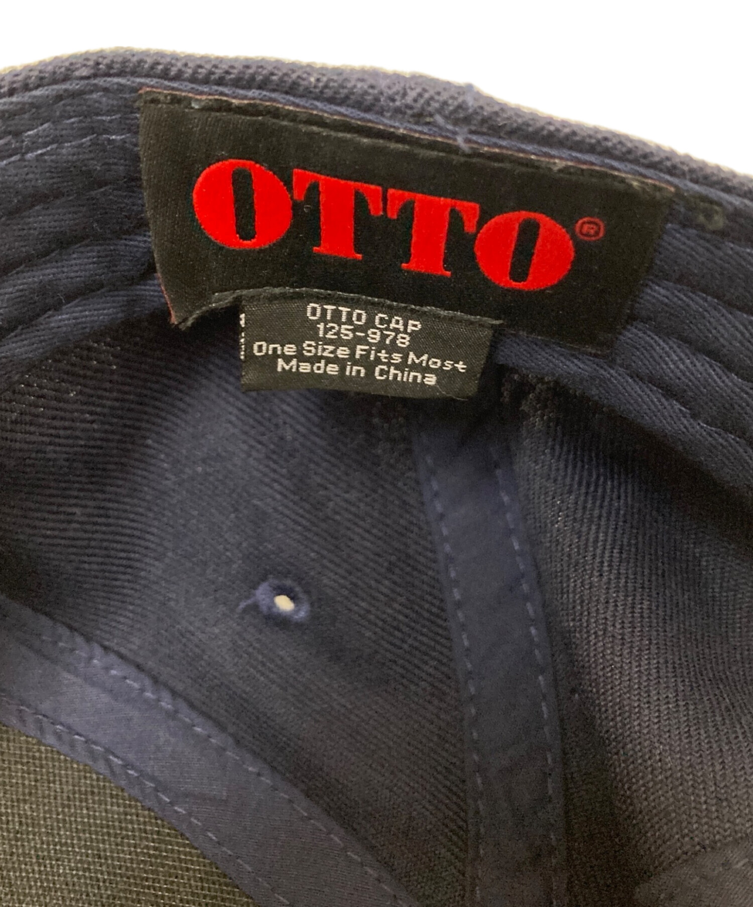 中古・古着通販】otto (オットー) クロスモチーフキャップ ネイビー