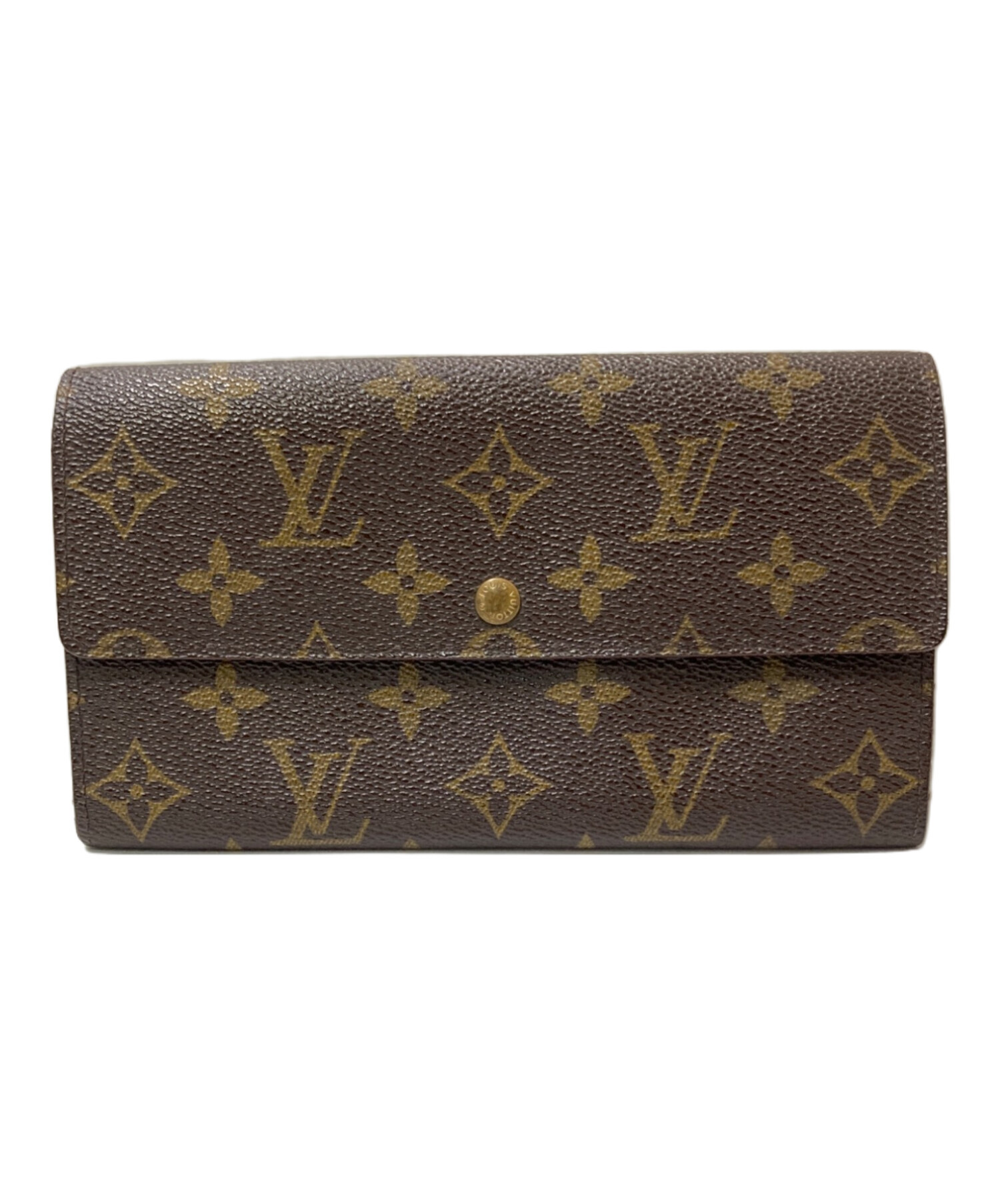 LUIS VUITTON 長財布 中古 中古・古着通販】LOUIS VUITTON (ルイ ヴィトン) 長財布 ブラウン