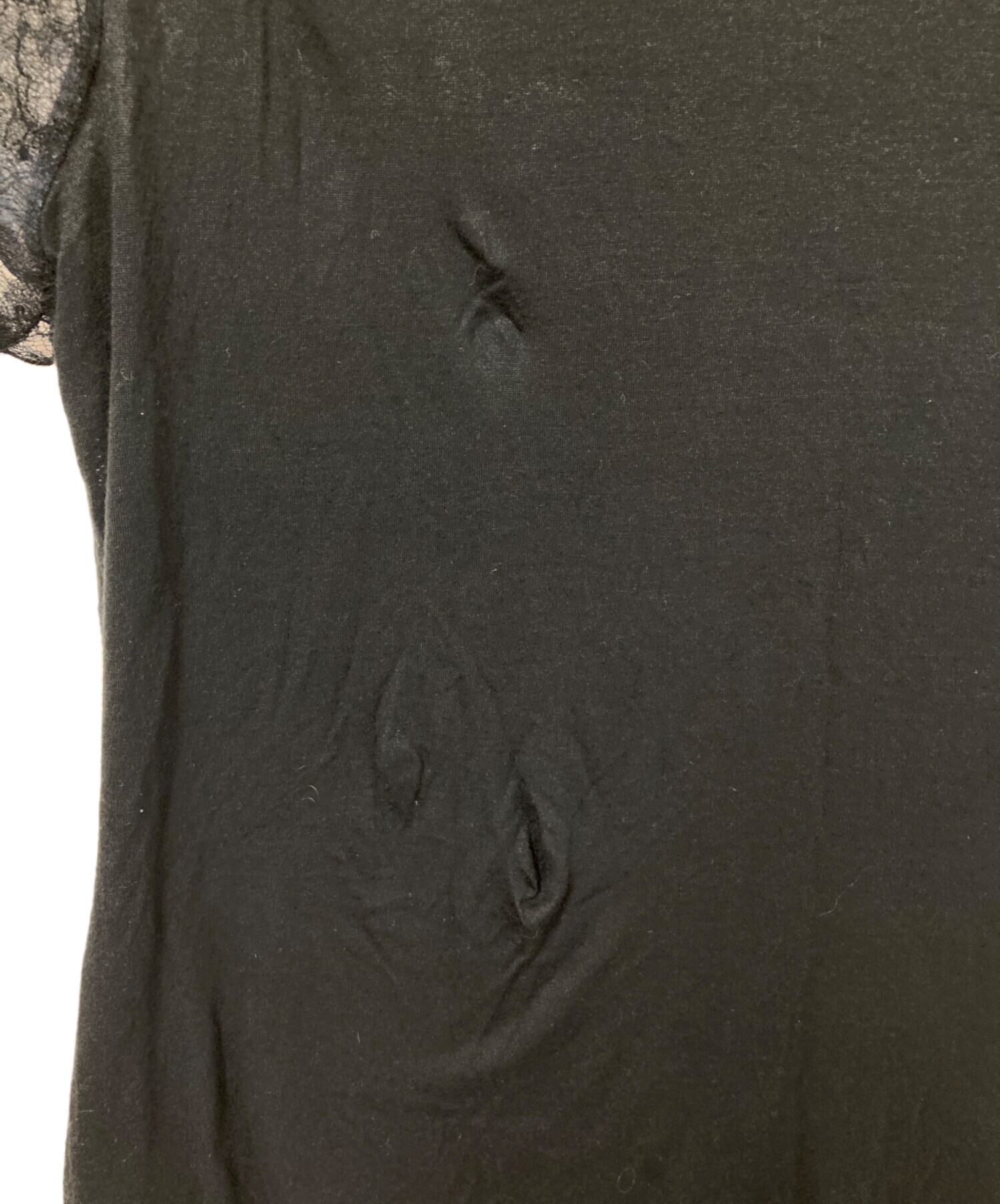 中古・古着通販】VALENTINO (ヴァレンティノ) ビーズ装飾レース切替 