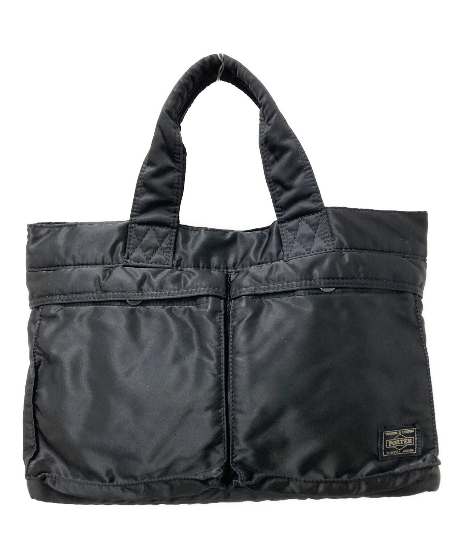 中古・古着通販】PORTER (ポーター) ハンドバッグ ブラック サイズ
