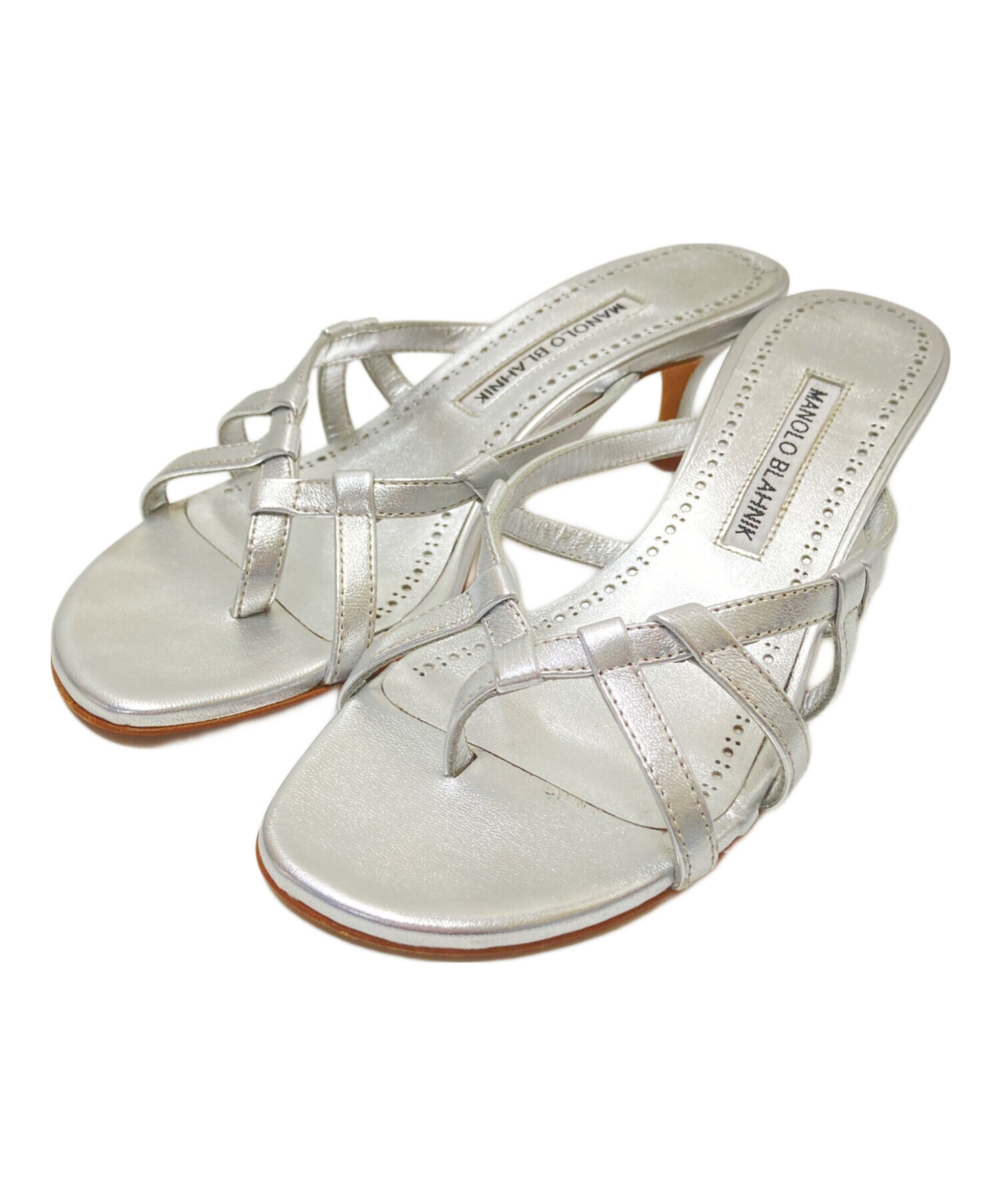 中古・古着通販】Manolo Blahnik (マノロ ブラニク) ミュールサンダル