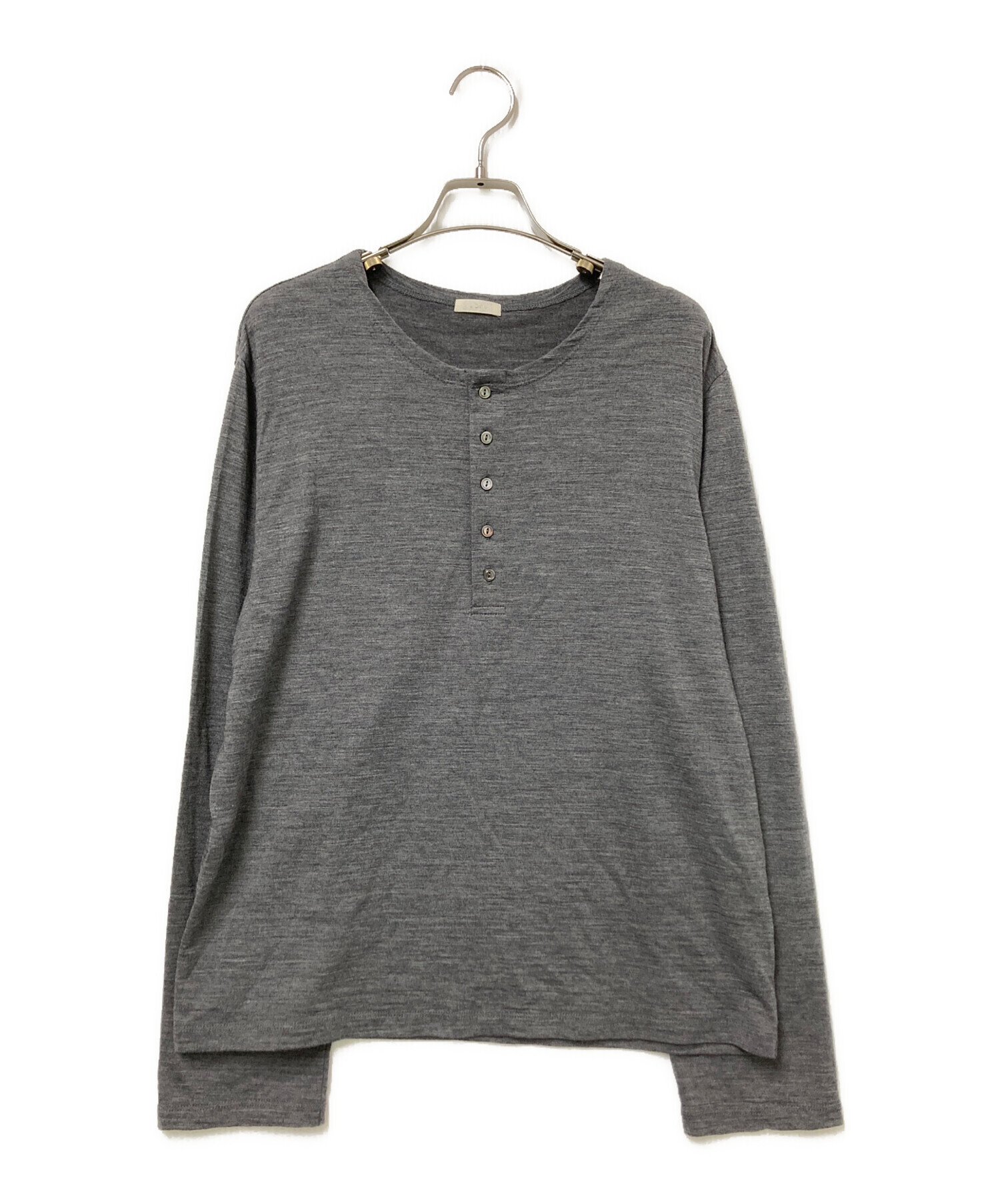 中古・古着通販】LIDnM (リドム) Wool Jersey Henley グレー サイズ:M