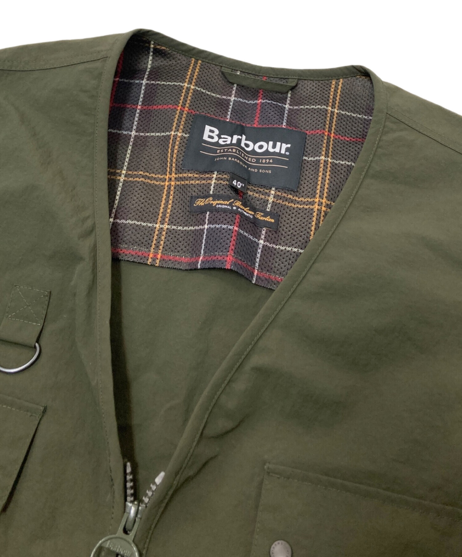 中古・古着通販】Barbour (バブアー) フィッシング ベスト オリーブ