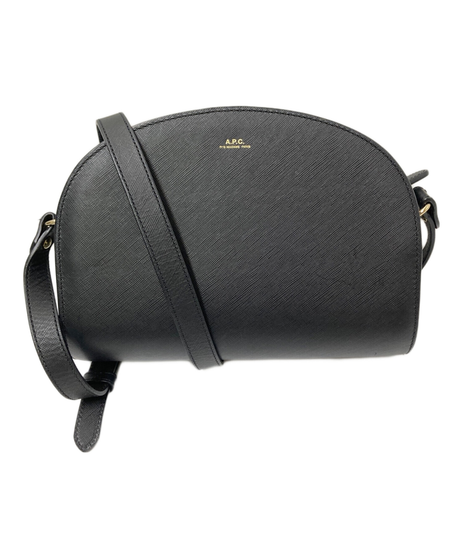 中古・古着通販】A.P.C. (アーペーセー) ハーフムーンショルダーバッグ 