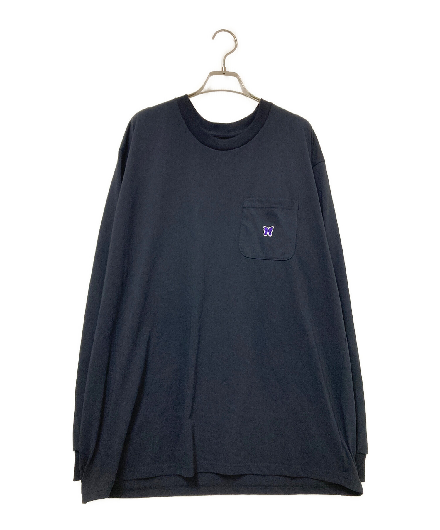 本日お値下げ中‼️【美品】ニードルズクルーネックSサイズ 中古・古着通販】Needles (ニードルズ) L/S Crew Neck Tee ブラック