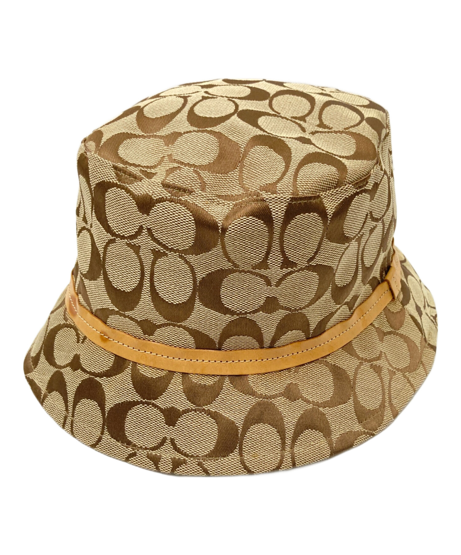 中古・古着通販】COACH (コーチ) シグネチャーバケットハット ベージュ