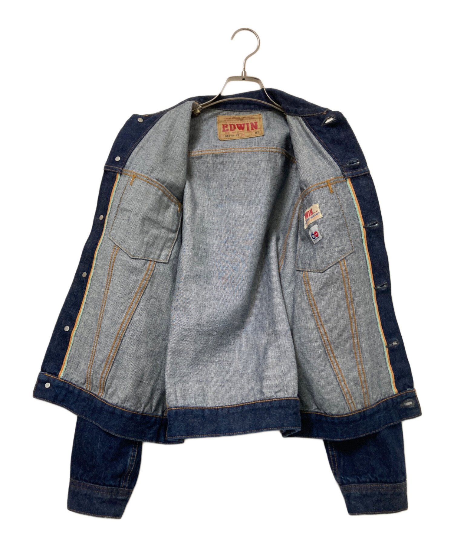 EDWIN 60s デニムジャケット Gジャン 359BF ビンテージ　国産 中古・古着通販】EDWIN (エドウィン) 359BF復刻デニムジャケット