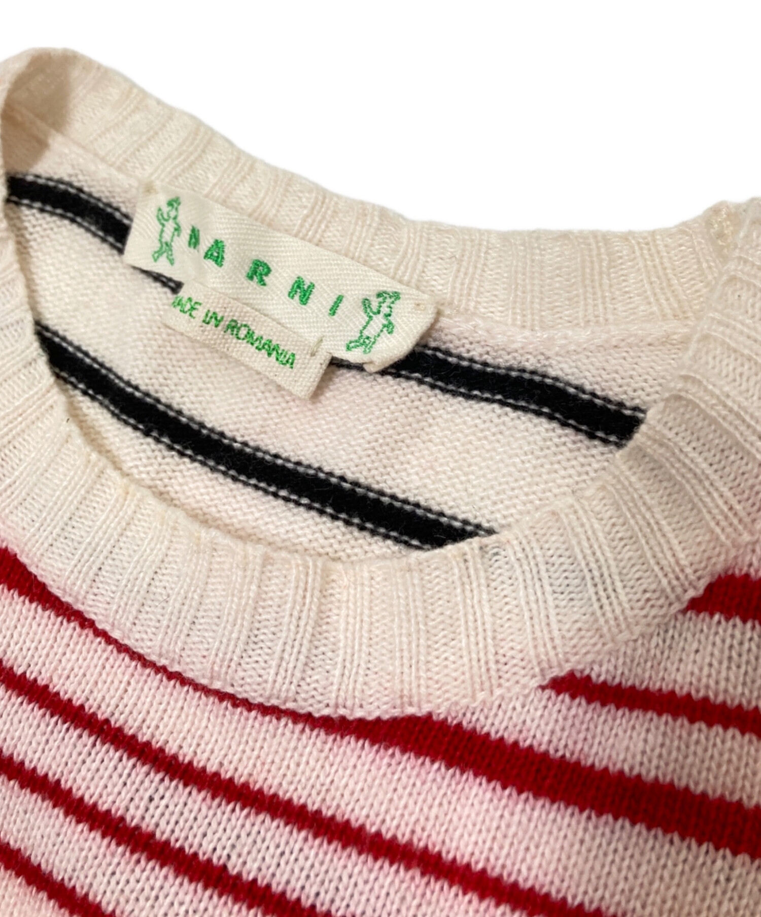 中古・古着通販】MARNI (マルニ) ダンスバニーニット レッド×ホワイト